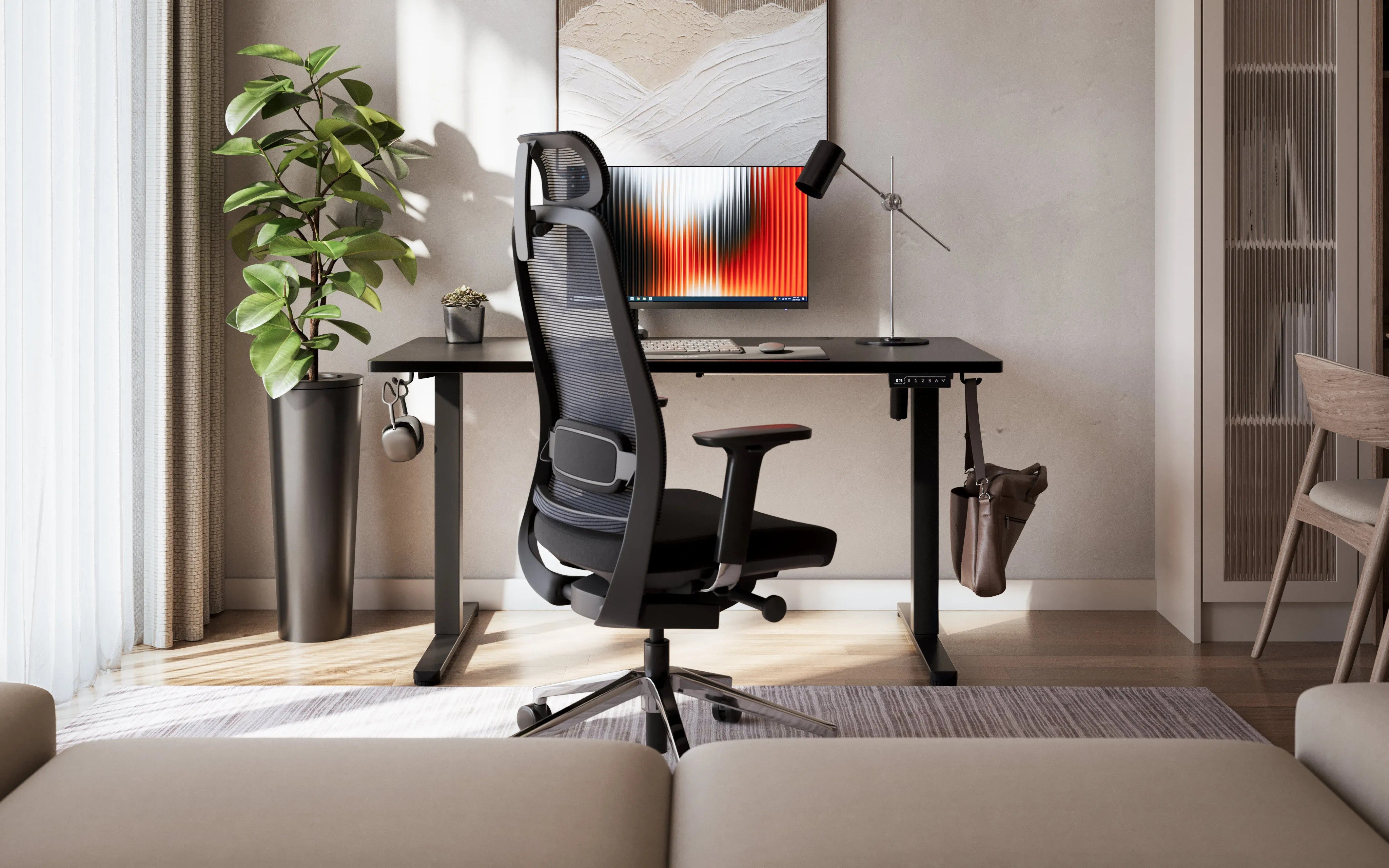 Mark Adler Leader 7.3 Schwarz Höhenverstellbarer Schreibtisch