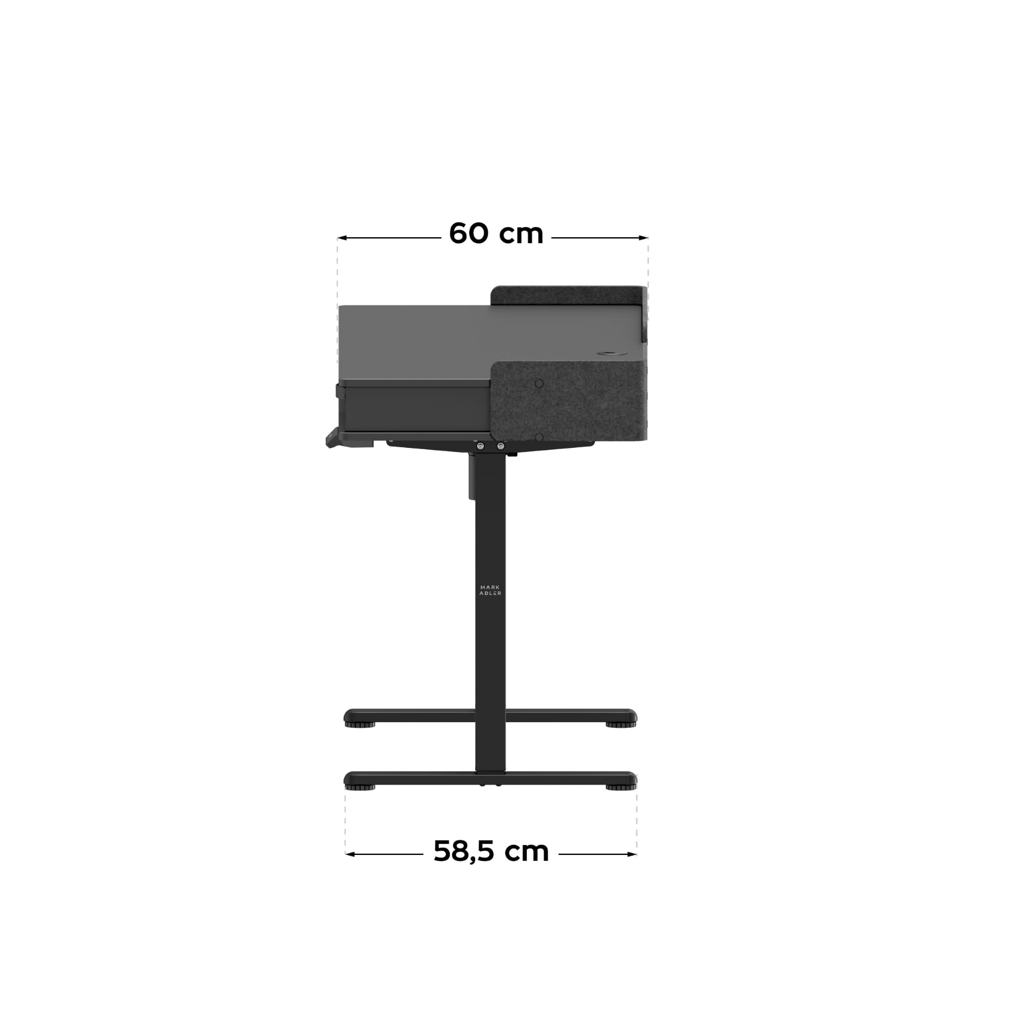 Mark Adler Leader 8.0 Schwarz elektrischer Schreibtisch
