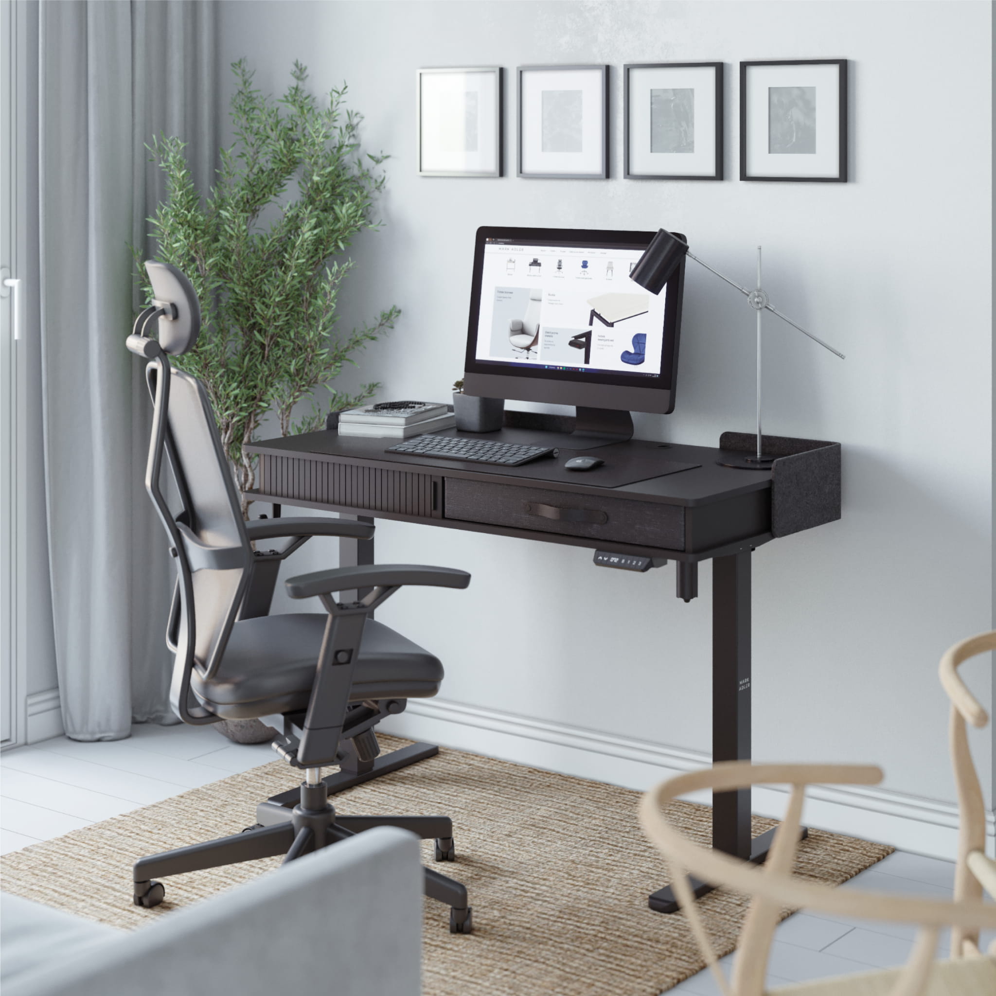 Mark Adler Leader 8.0 Schwarz elektrischer Schreibtisch