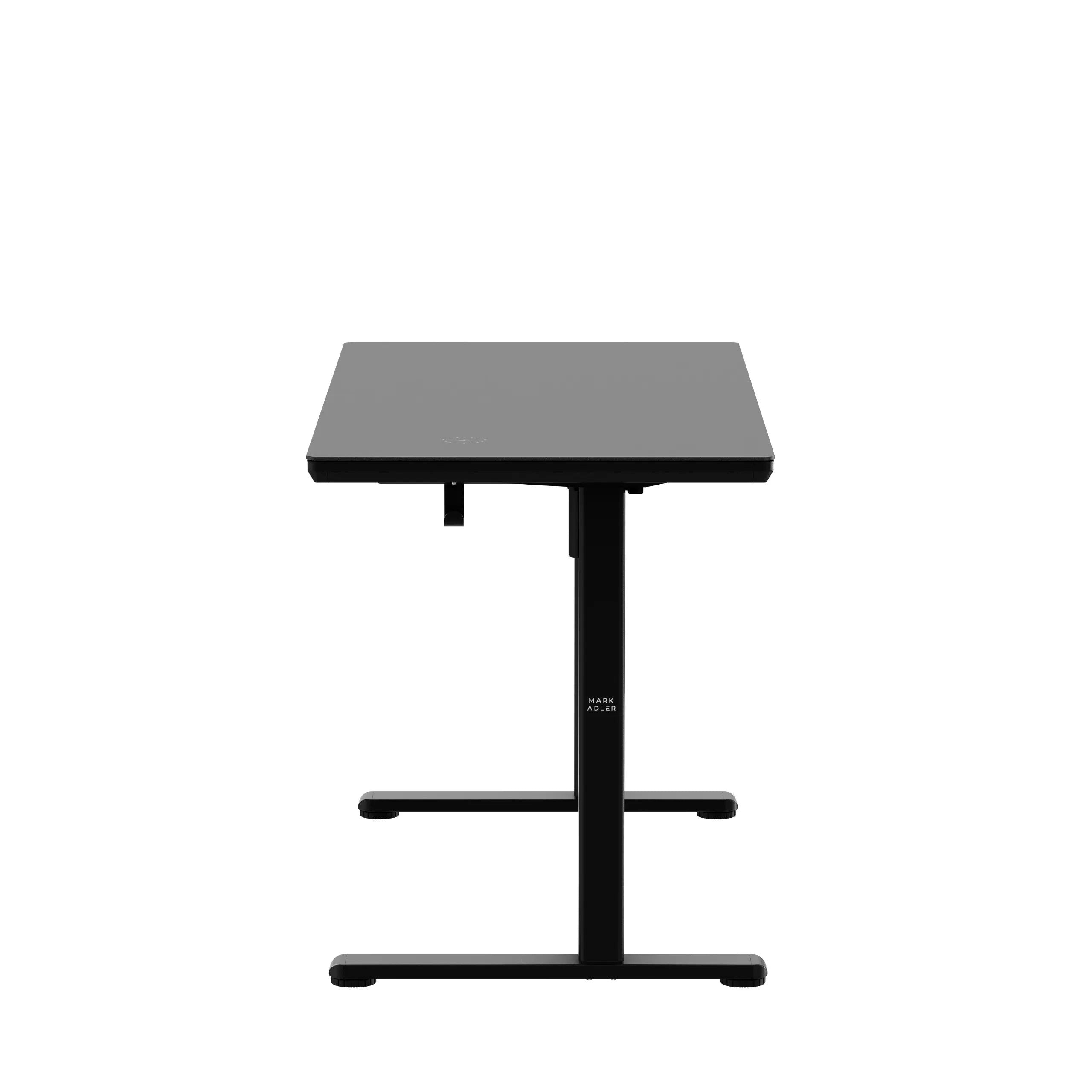 Markadler Leader 8.5 Schwarz Höhenverstellbarer Schreibtisch mit Glasplatte