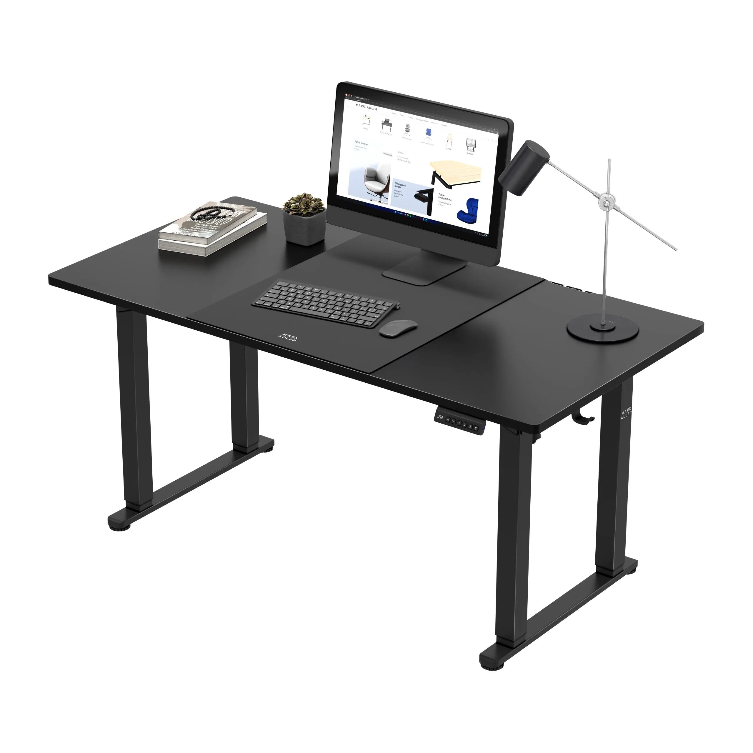 Mark Adler Leader 9.3 Schwarz elektrischer Schreibtisch