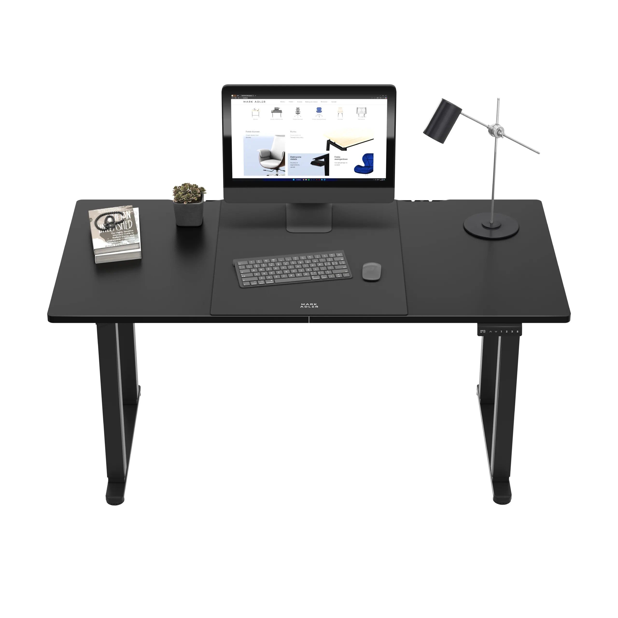 Mark Adler Leader 9.3 Schwarz elektrischer Schreibtisch