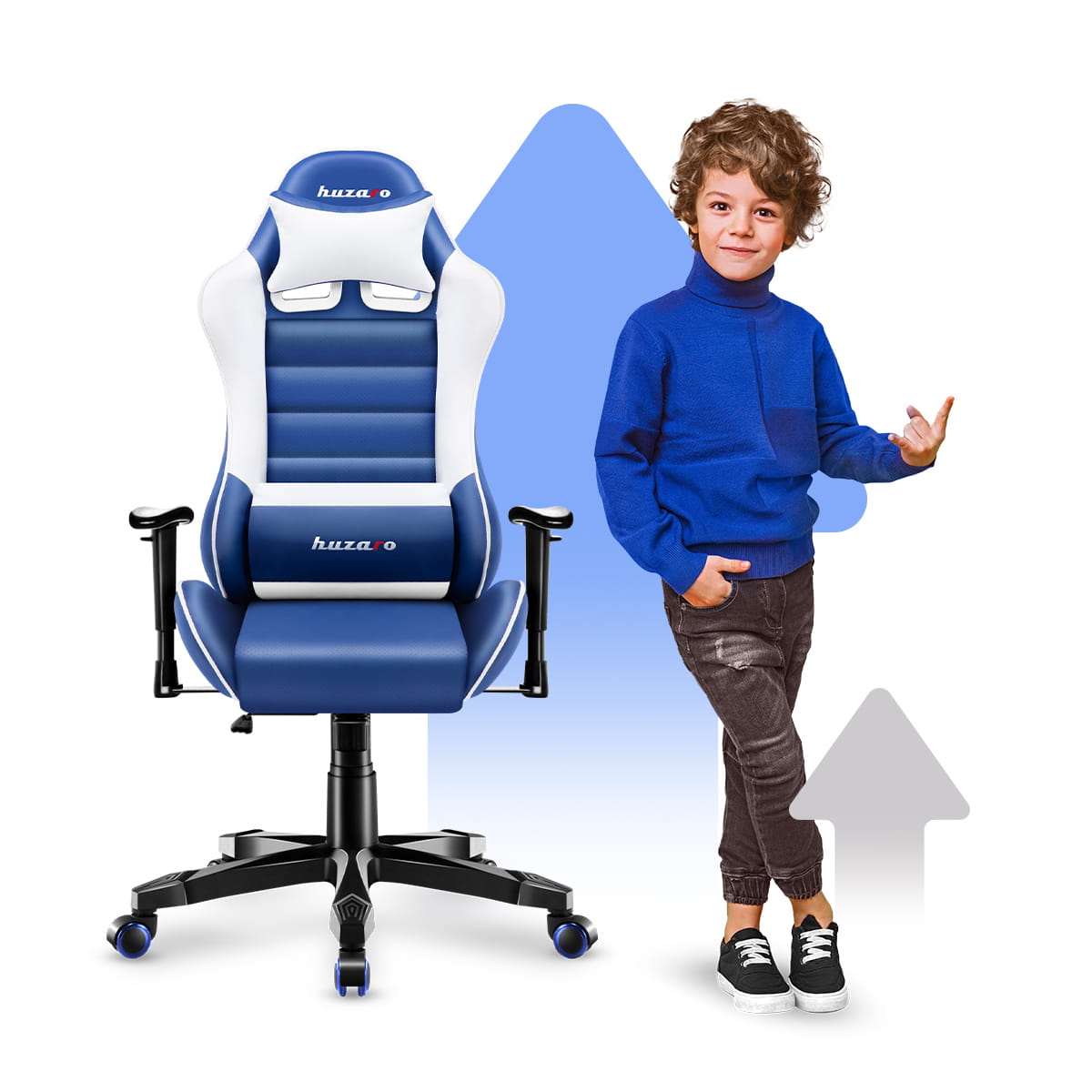 HUZARO RANGER 6.0 Blau Gaming-Stuhl für Kinder