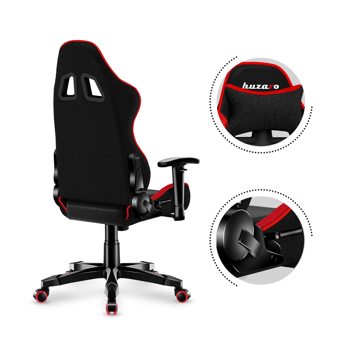 HUZARO RANGER 6.0 Rot Mesh Gaming-Stuhl für Kinder