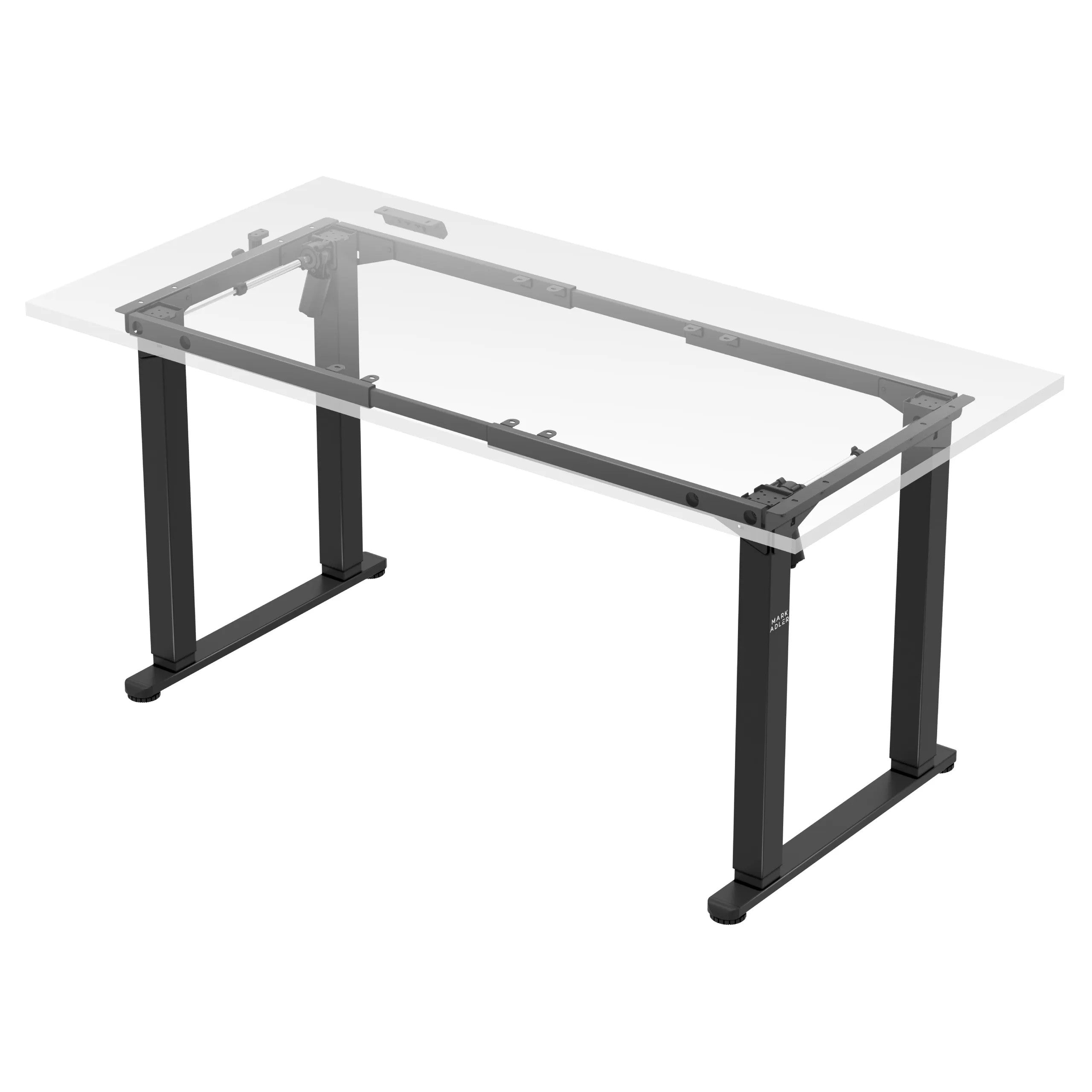 Mark Adler Xeno 5.0 Schwarzer elektrischer Schreibtischrahmen mit zwei Motoren 
