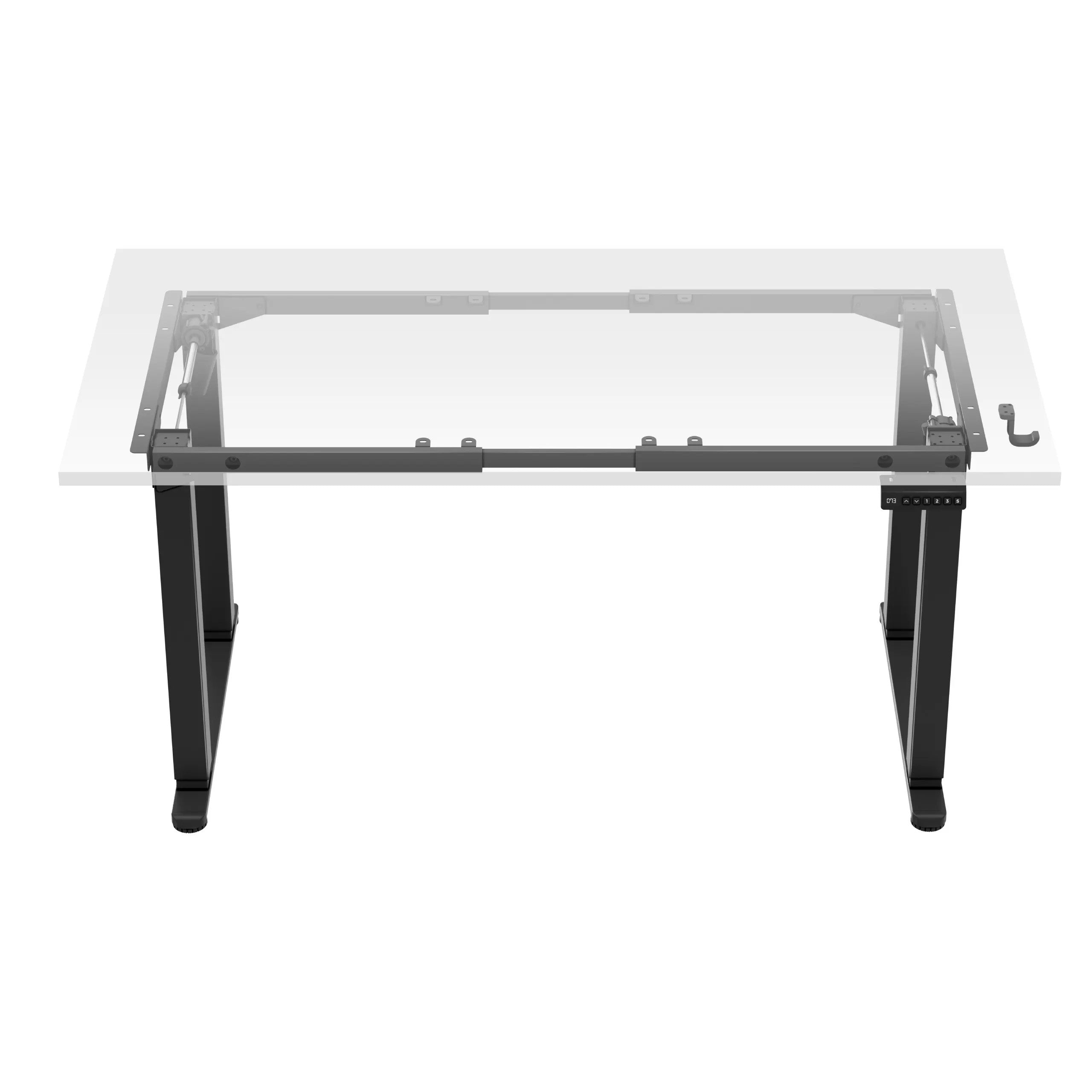 Mark Adler Xeno 5.0 Schwarzer elektrischer Schreibtischrahmen mit zwei Motoren 