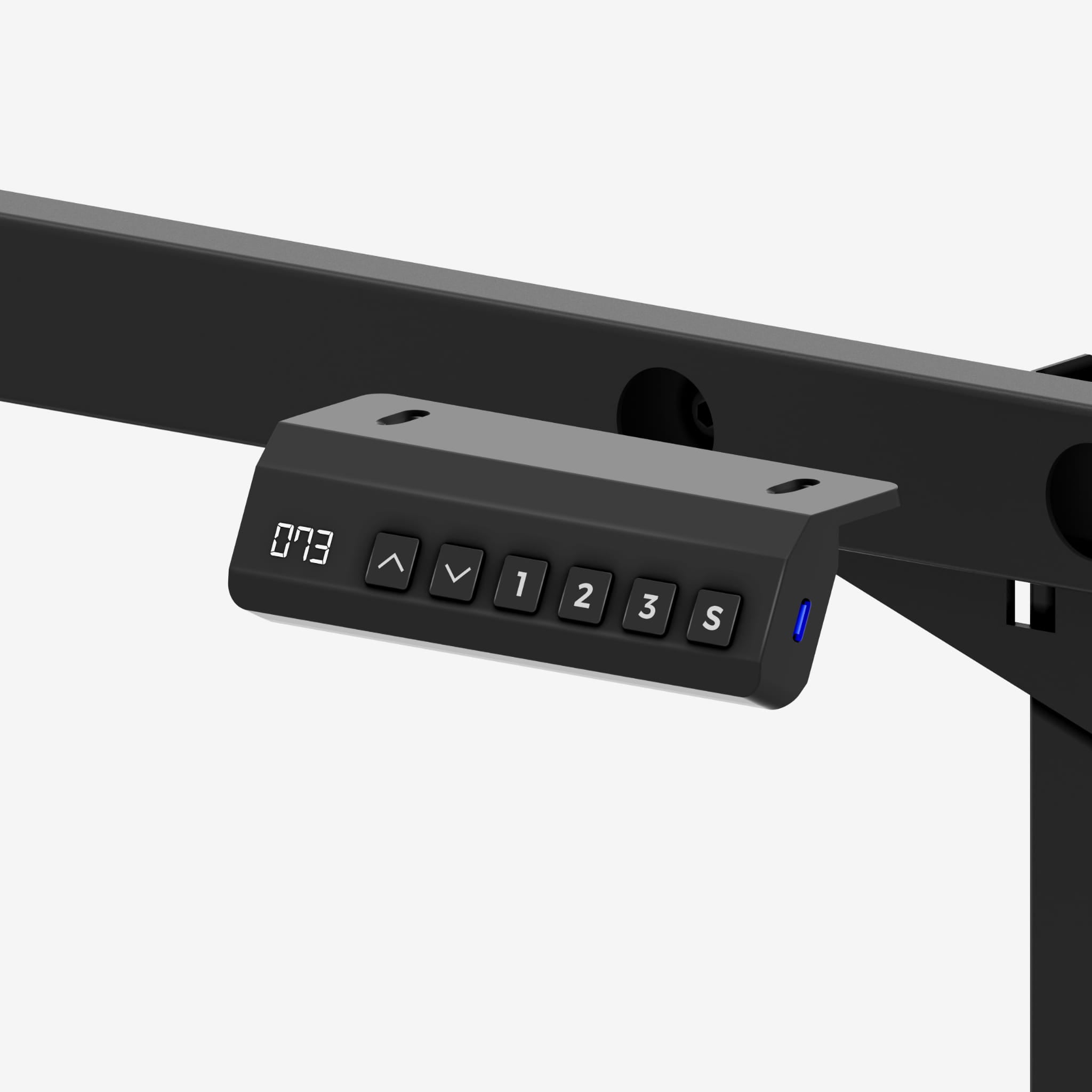 Mark Adler Xeno 5.0 Schwarzer elektrischer Schreibtischrahmen mit zwei Motoren 