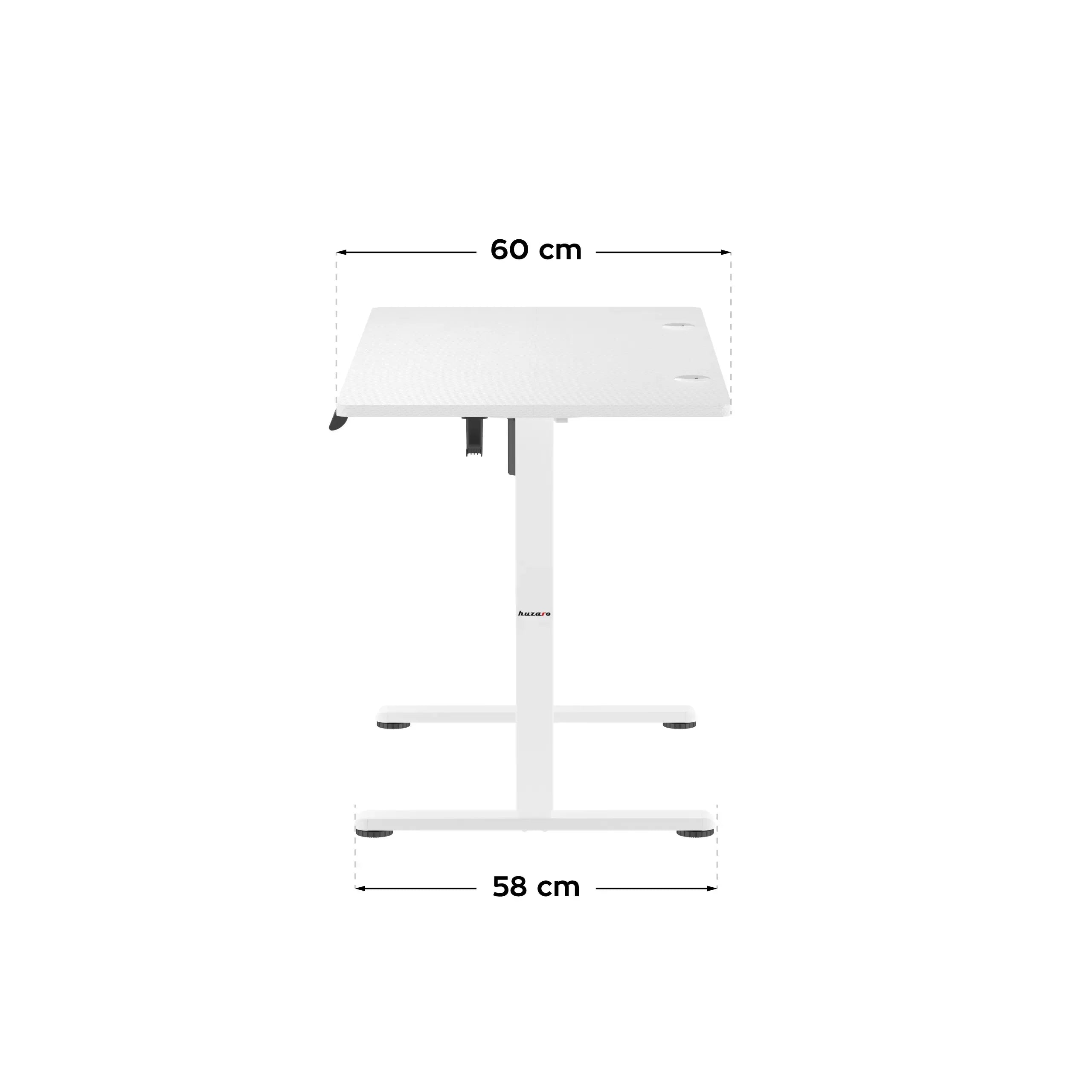 Huzaro Hero 7.9 Weiß Elektrischer Schreibtisch 100 cm x 60 cm