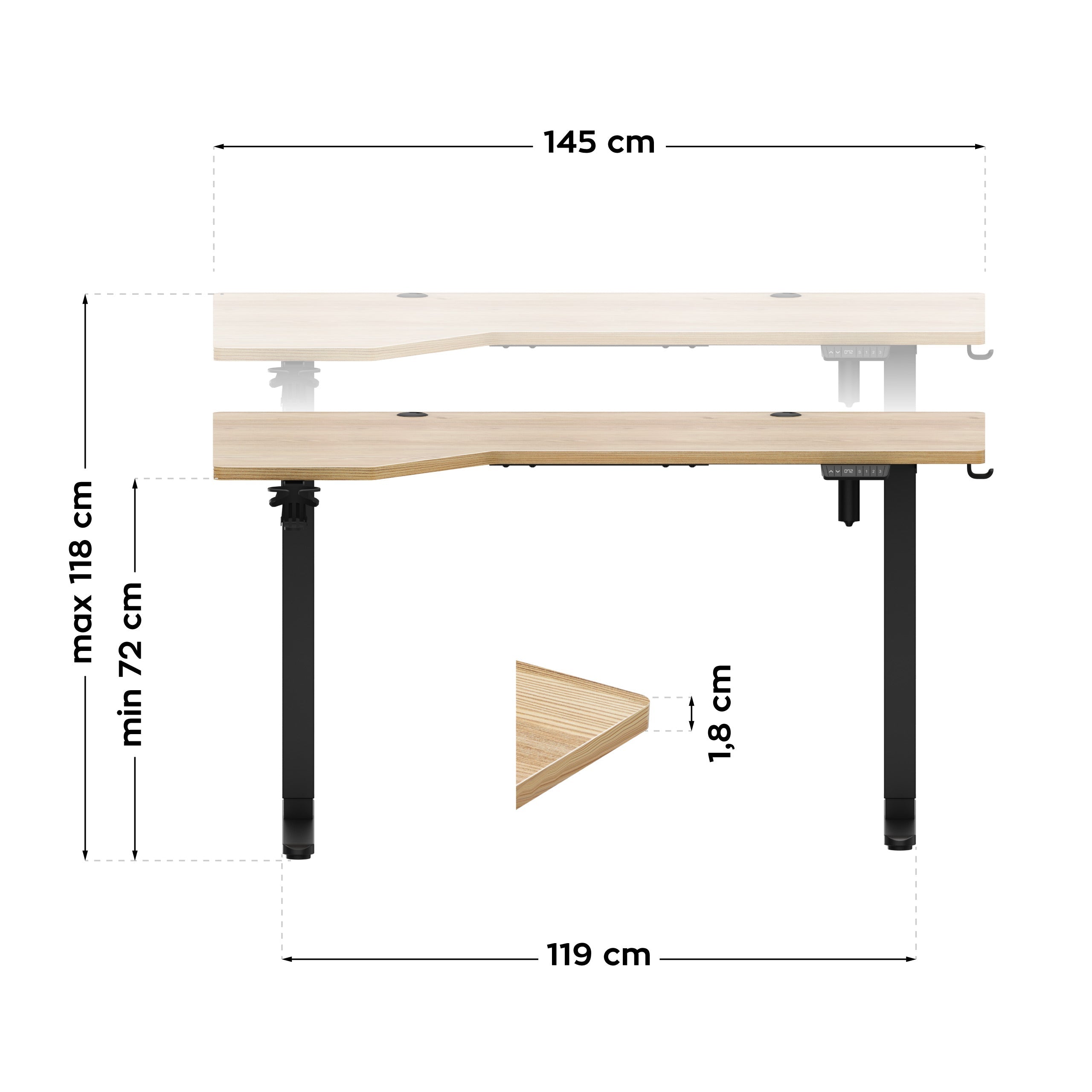 Mark Adler Leader 9.1 Elektrischer Schreibtisch