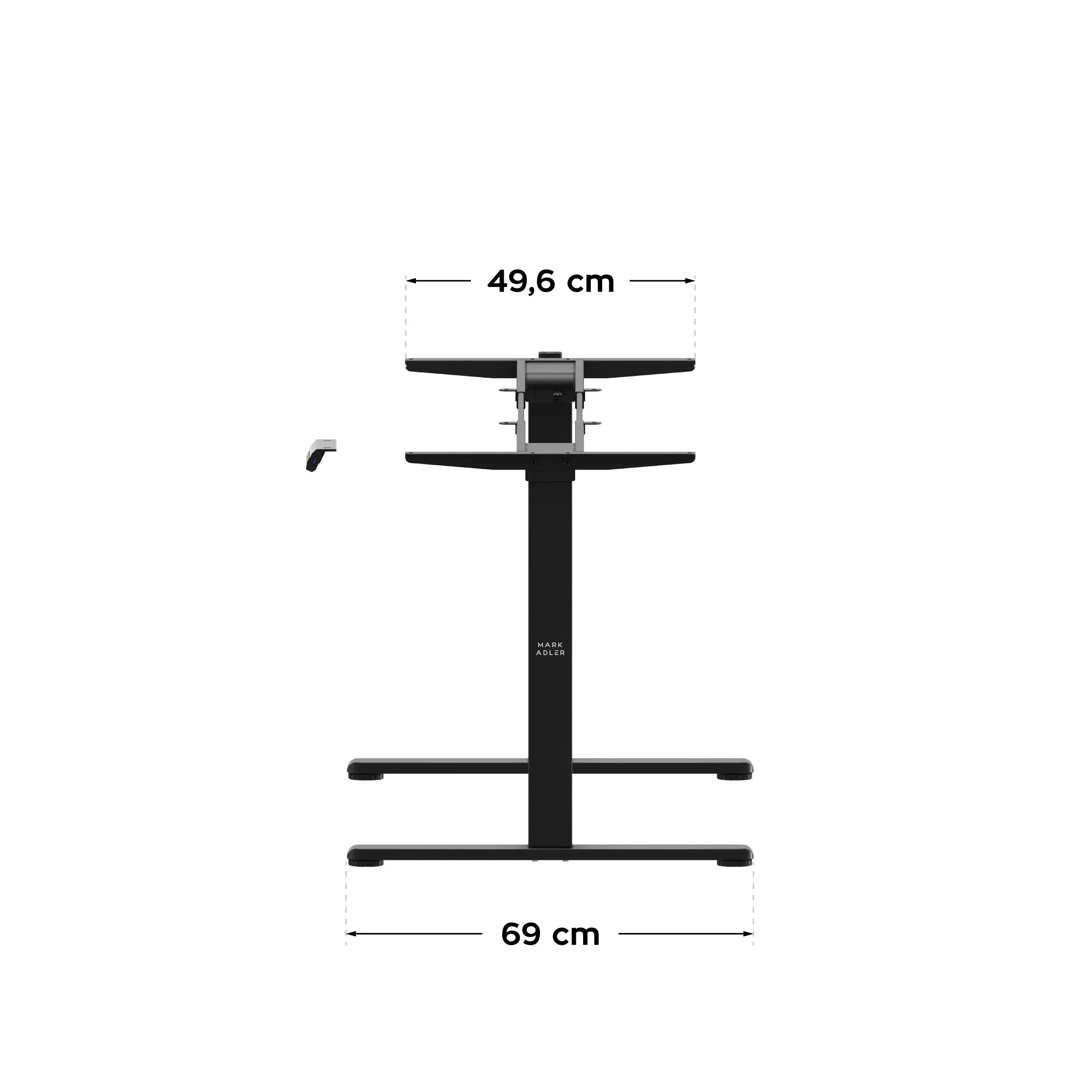 Mark Adler Xeno 4.5 Schwarzer elektrischer Schreibtischrahmen mit zwei Motoren 