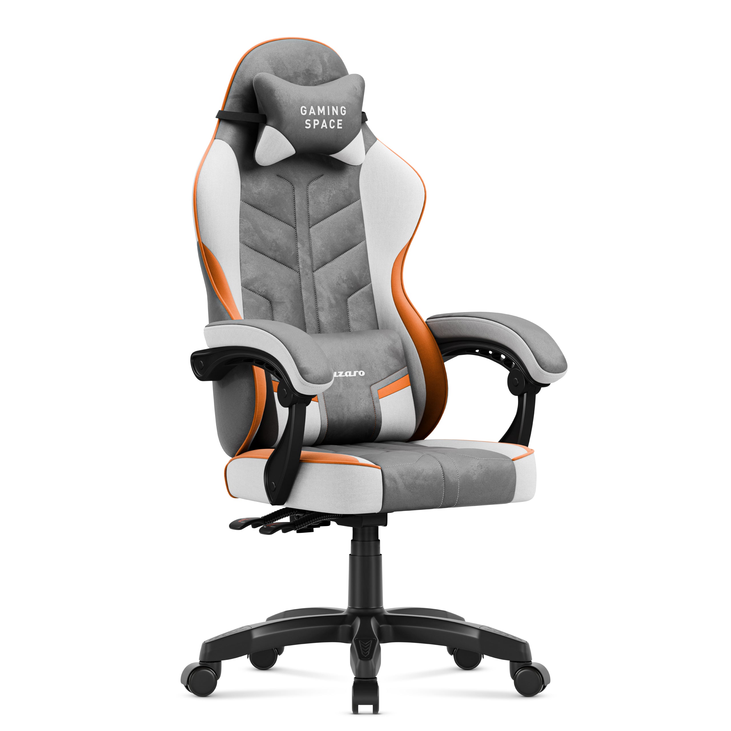 Huzaro Force 2.7 Gaming-Stuhl aus grauem Samt