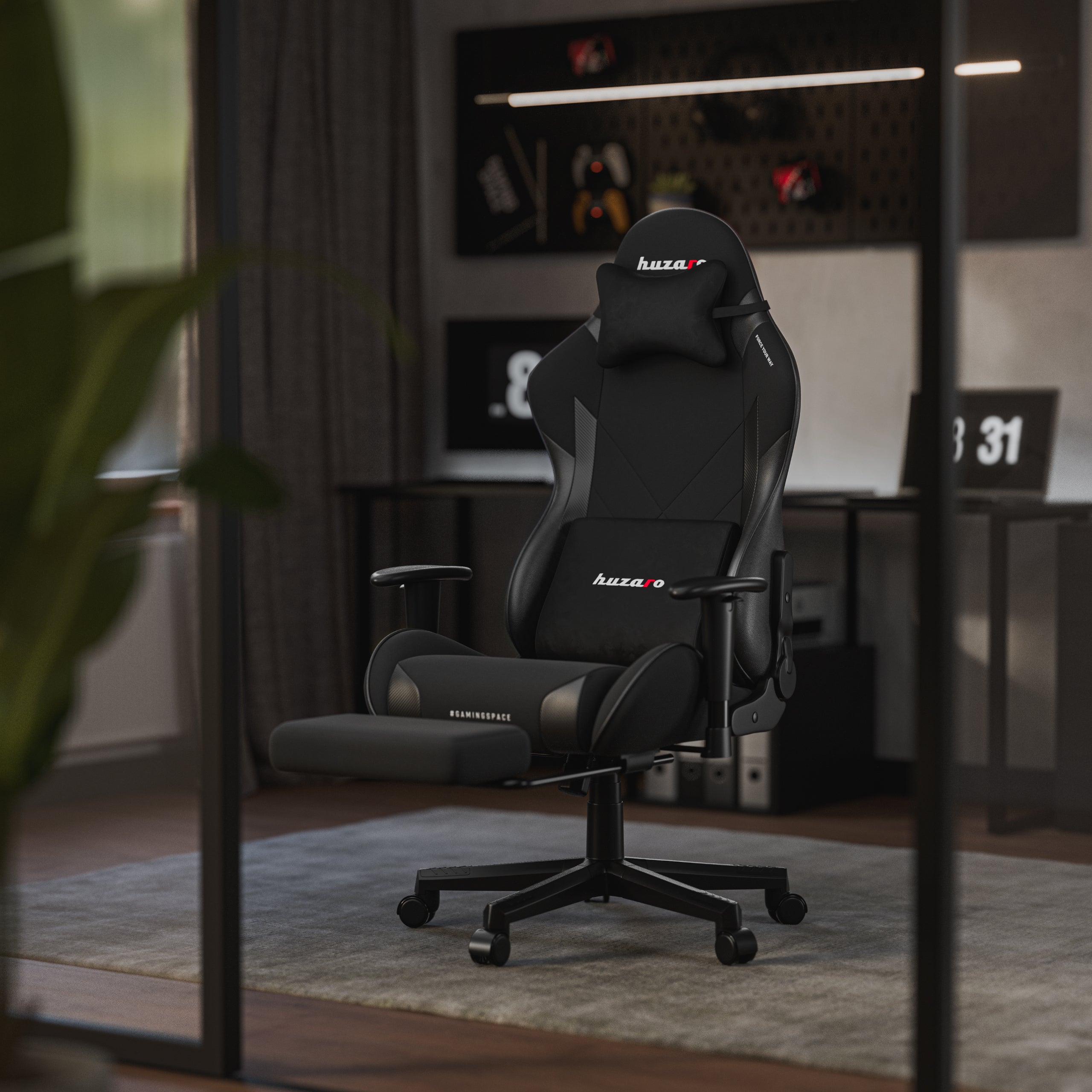 Huzaro Force 5.7 Schwarzer Gaming-Stuhl