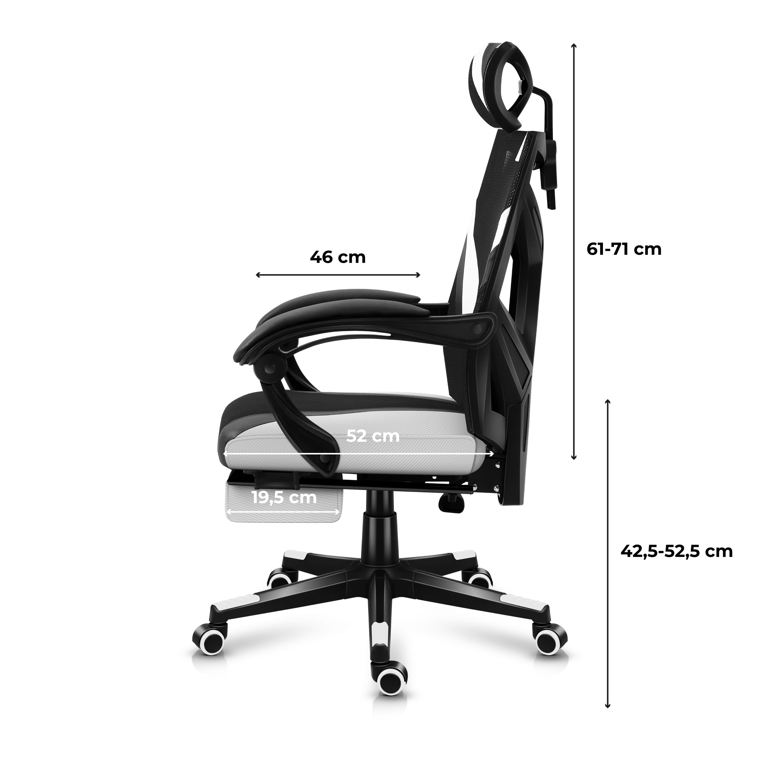 Huzaro Combat 5.0 Gaming-Stuhl Weiß