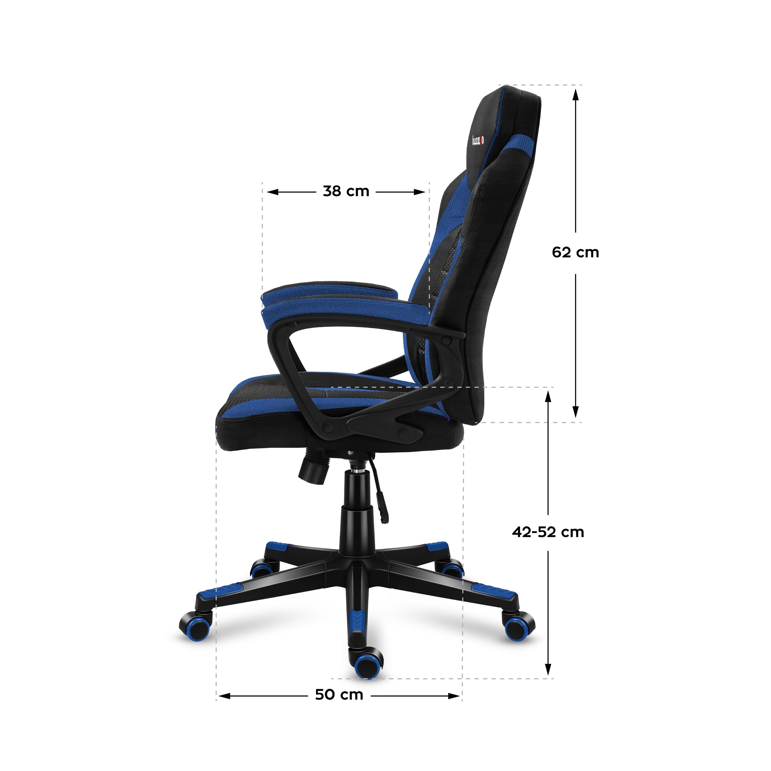 HUZARO FORCE 2.5 Blau Mesh Gaming-Stuhl
