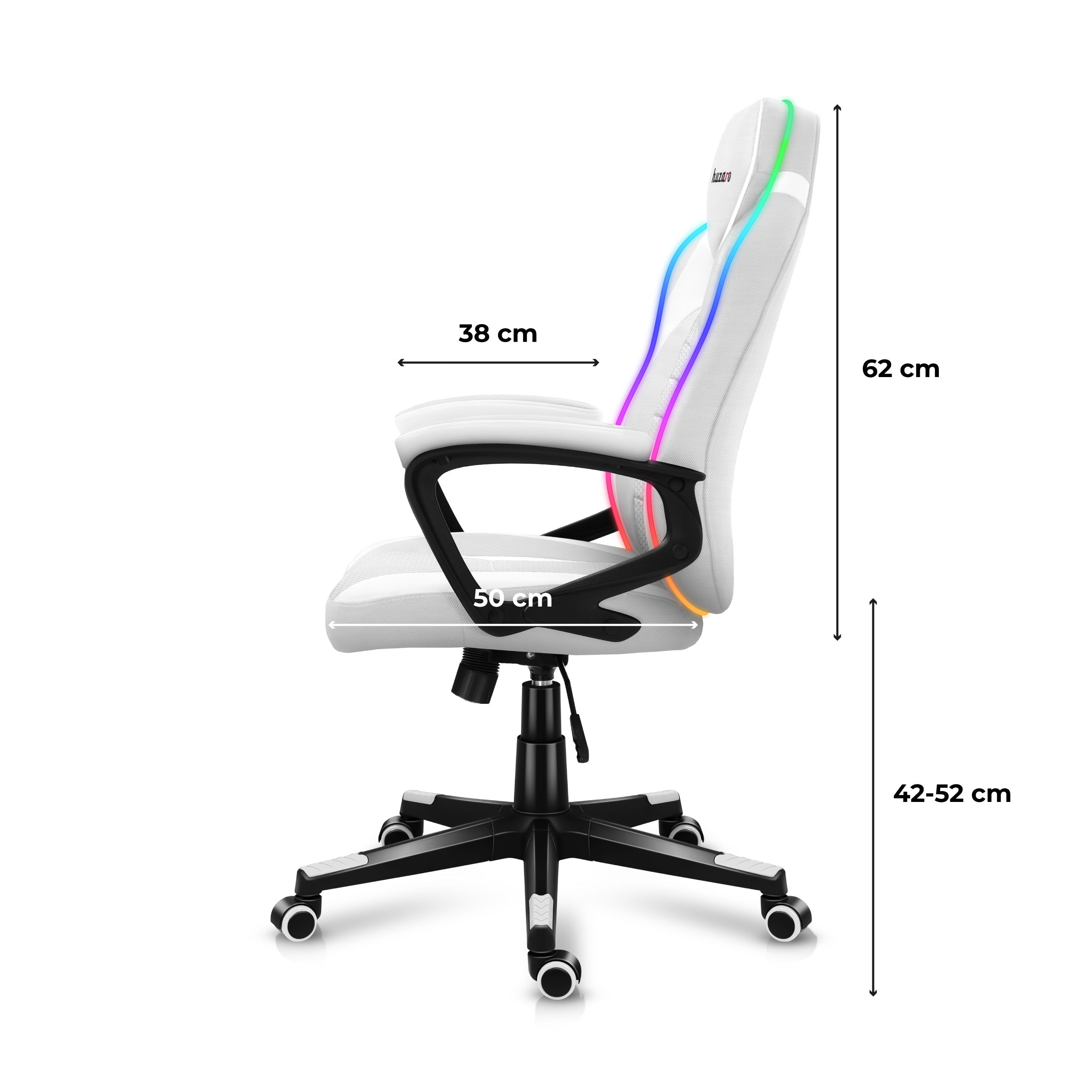 Gaming-Stühle Force 2.5 RGB LED Weiß Mesh