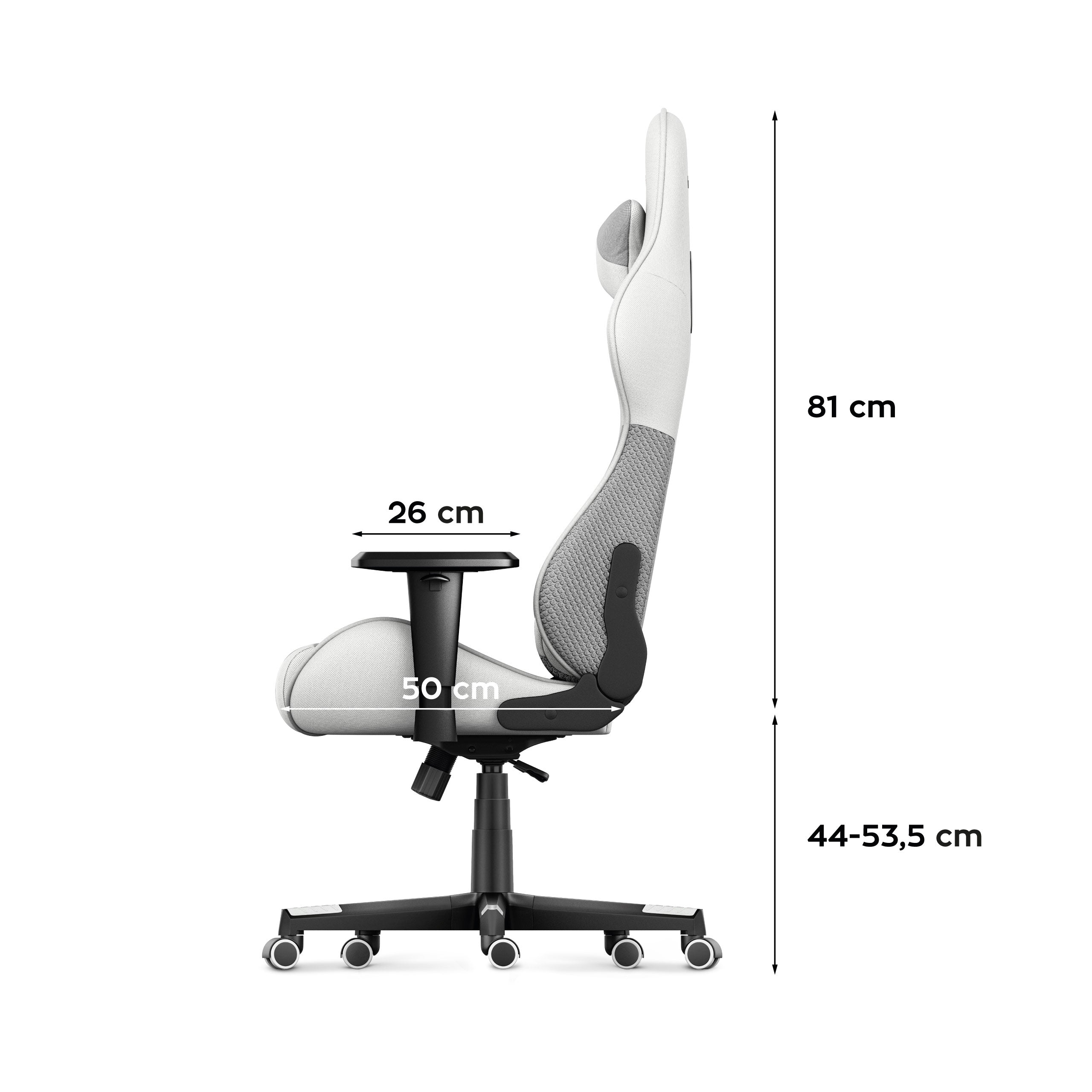 HUZARO FORCE 6.2 Weiß Mesh Gaming-Stuhl