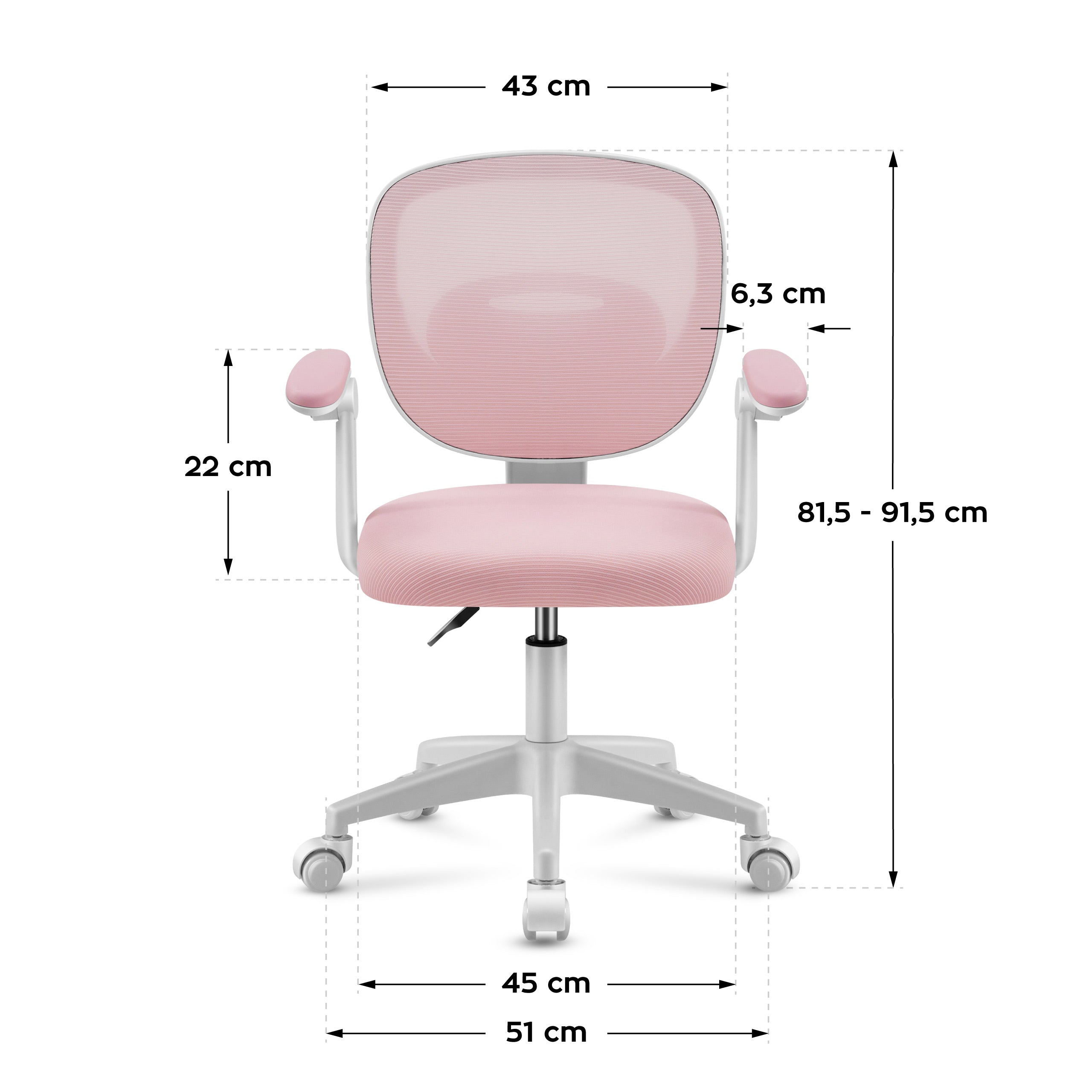 Mark Adler Junior 3.0 Rosa Kinderschreibtischstuhl