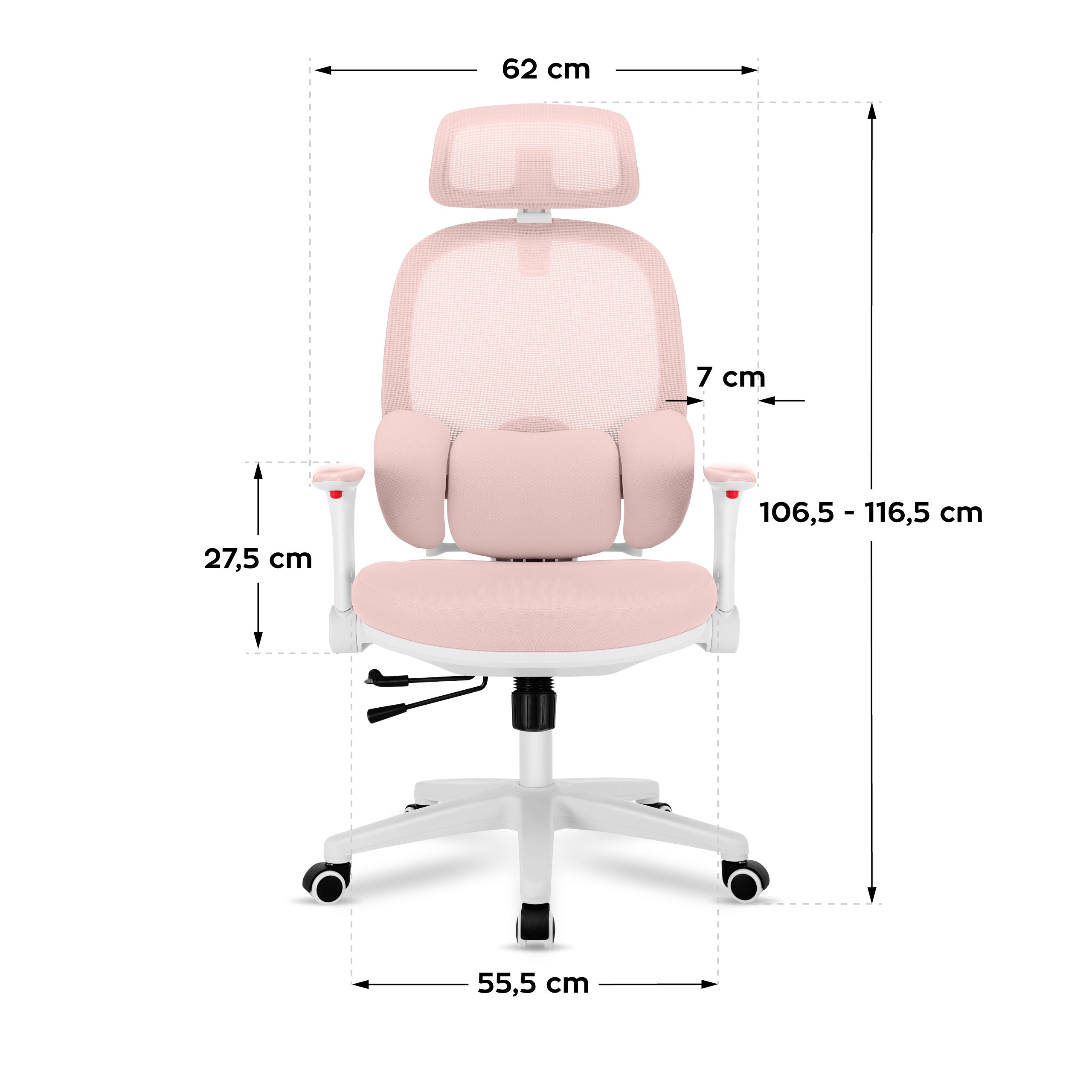 Mark Adler Junior 6.3 Pink ergonomischer Kinderstuhl