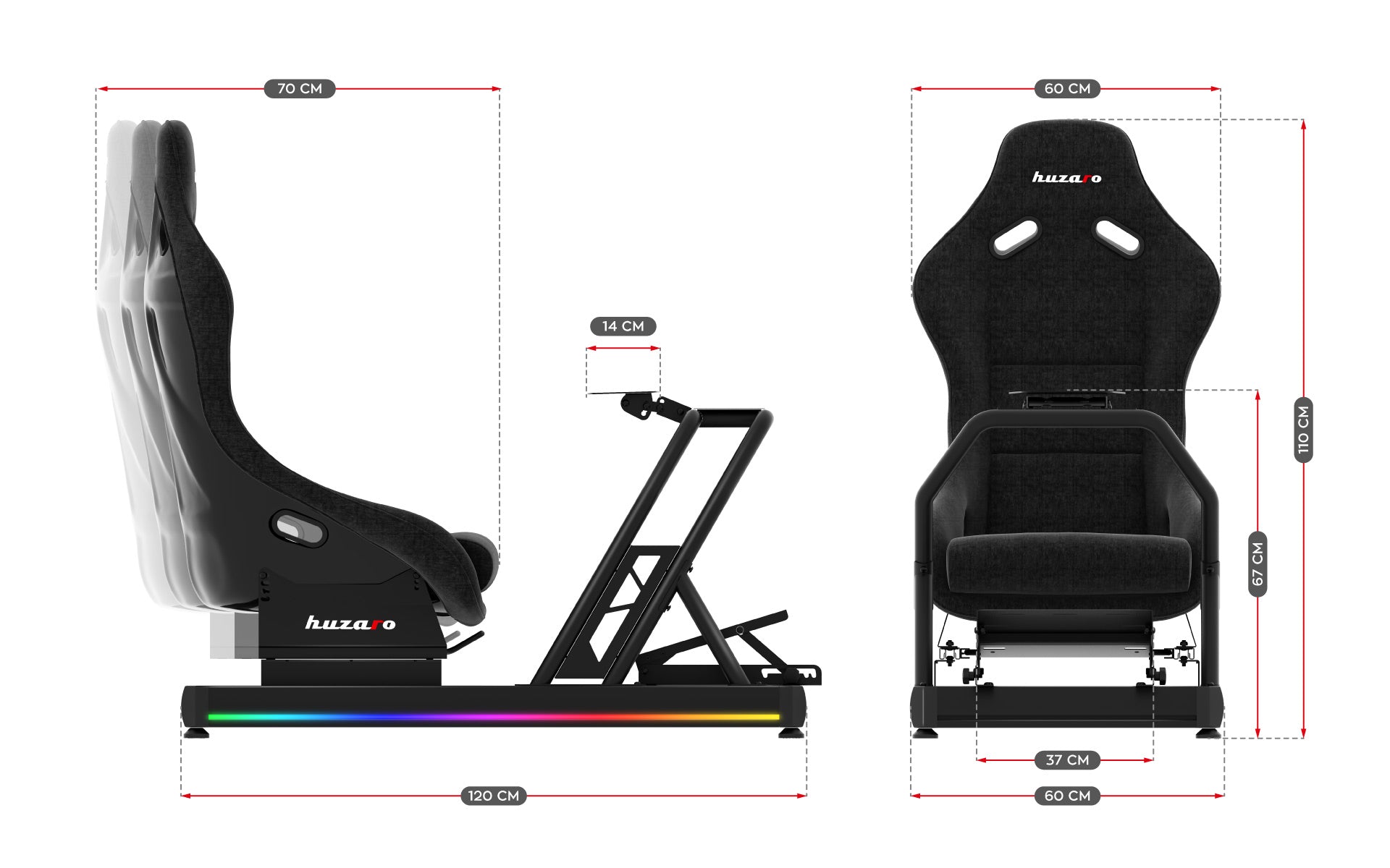 Huzaro Speed 9.0 Renncockpit
