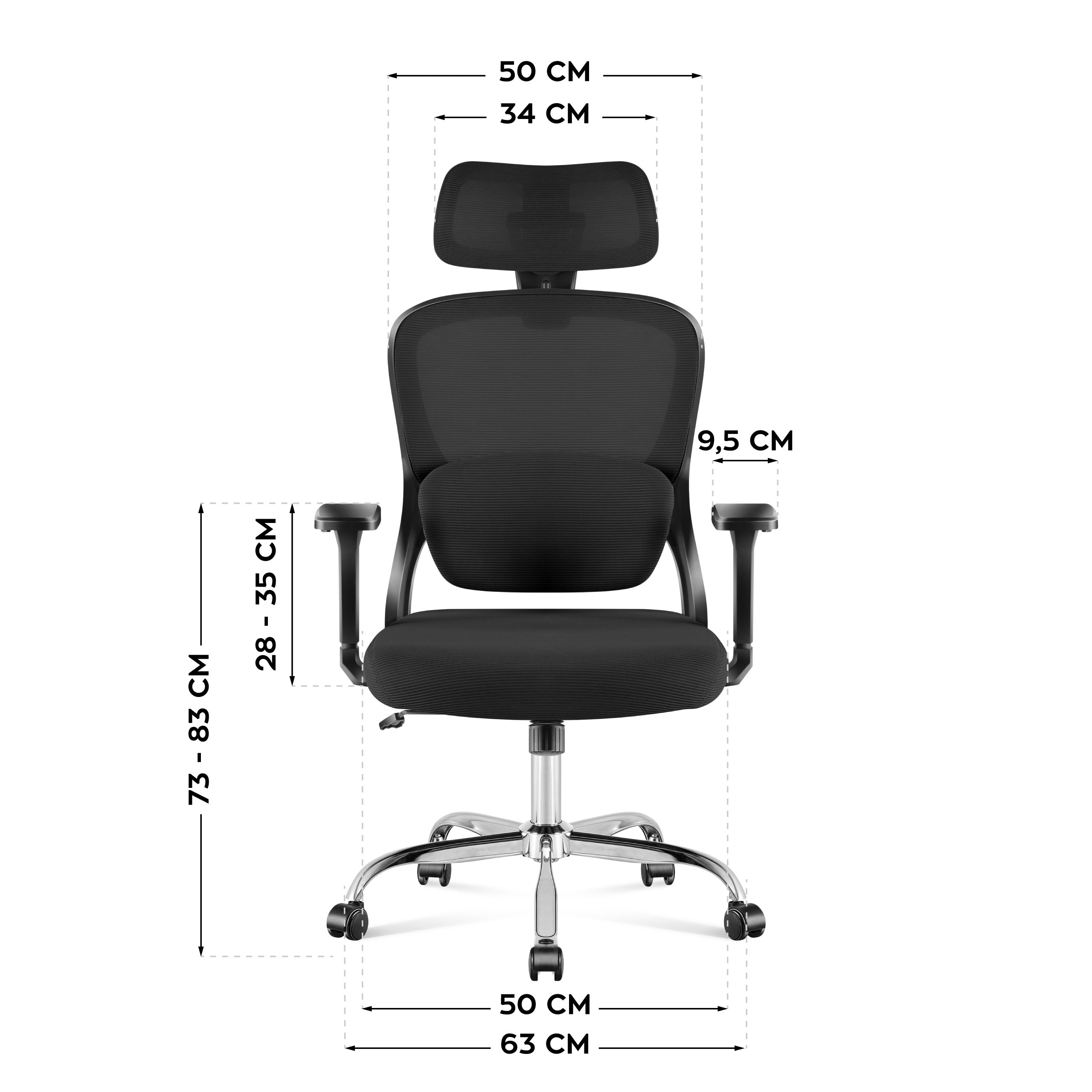 Mark Adler Manager 3.2 Schwarz ergonomischer Stuhl