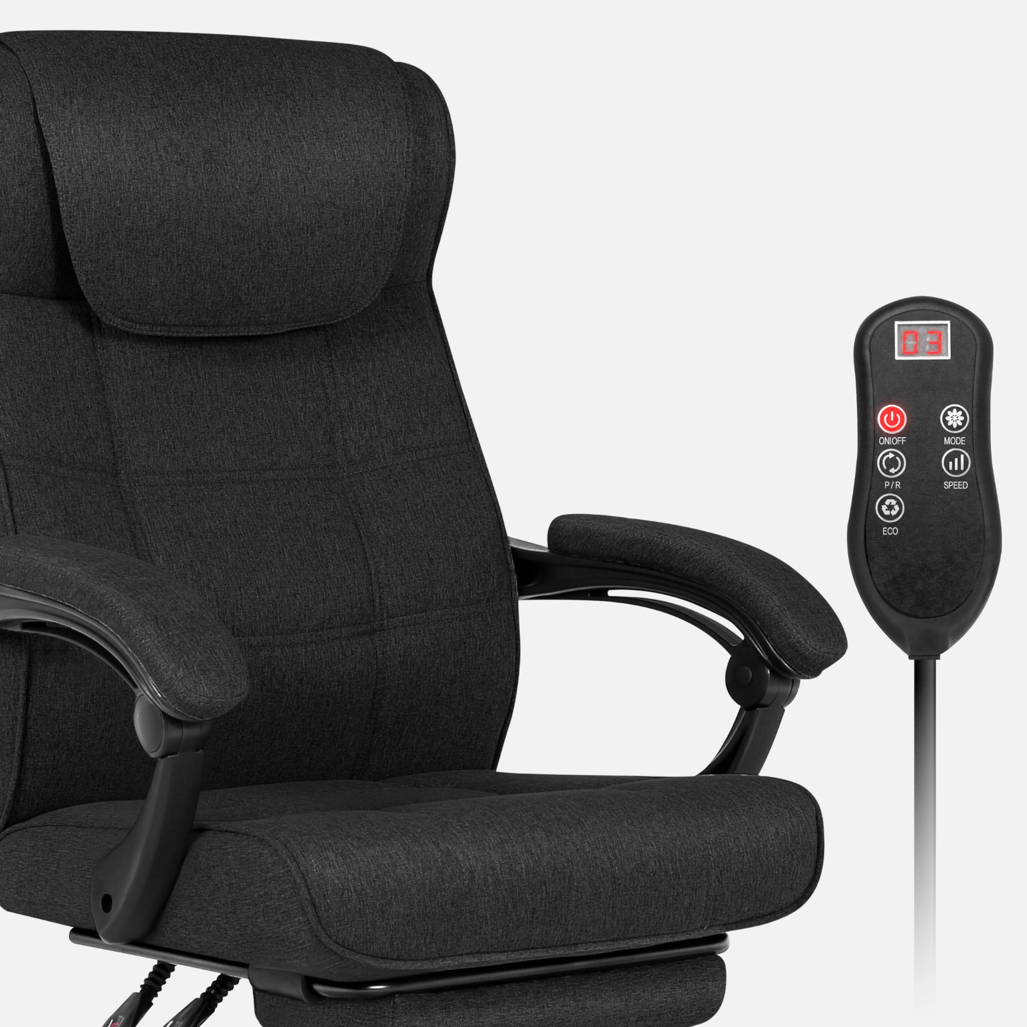 Mark Adler Boss 5.3 Schwarzer Massage-Bürostuhl 