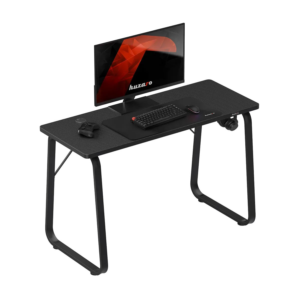 Huzaro Hero 1.5 Schwarzer Gaming-Schreibtisch 120 cm 