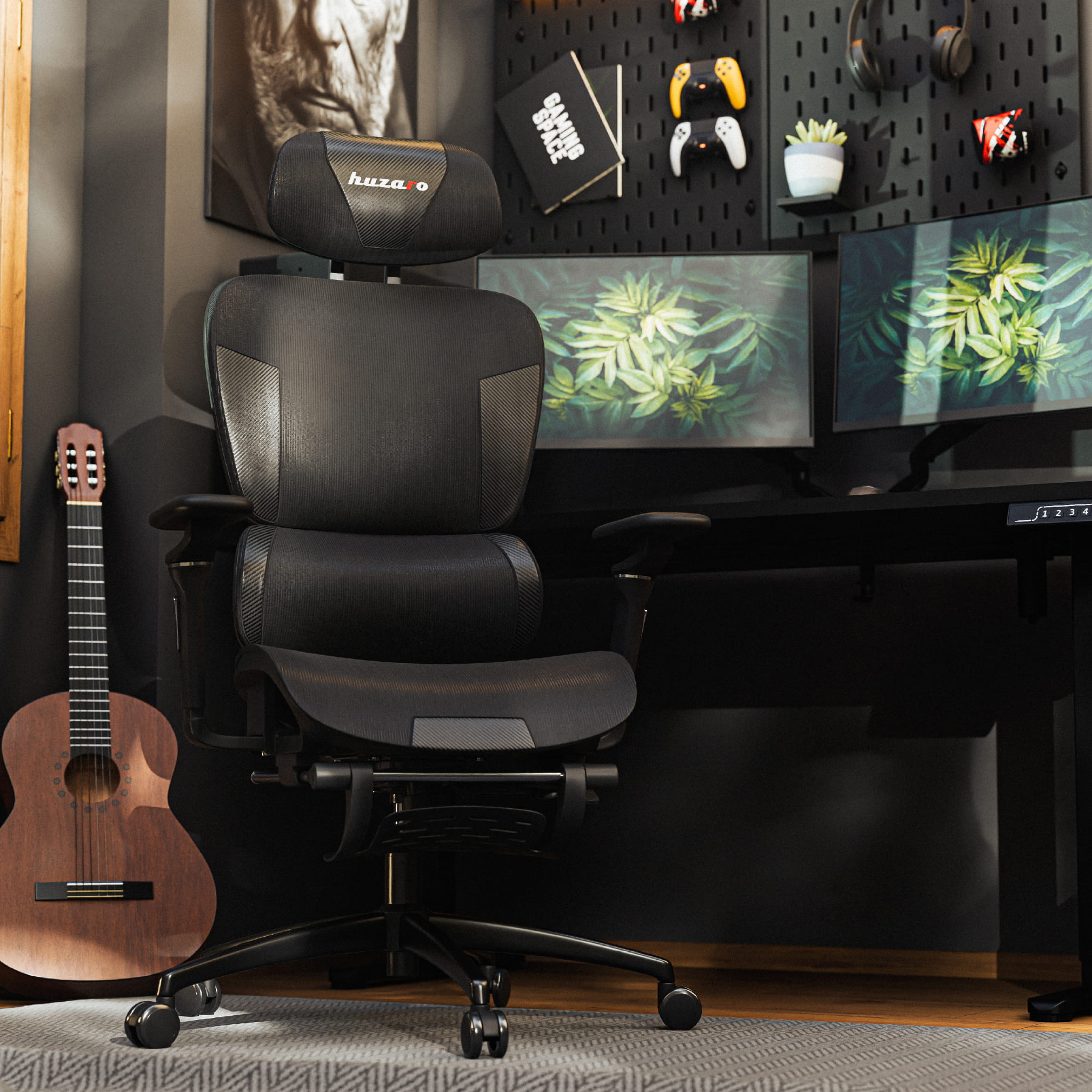 HUZARO COMBAT 7.9 Gaming-Stuhl Schwarz