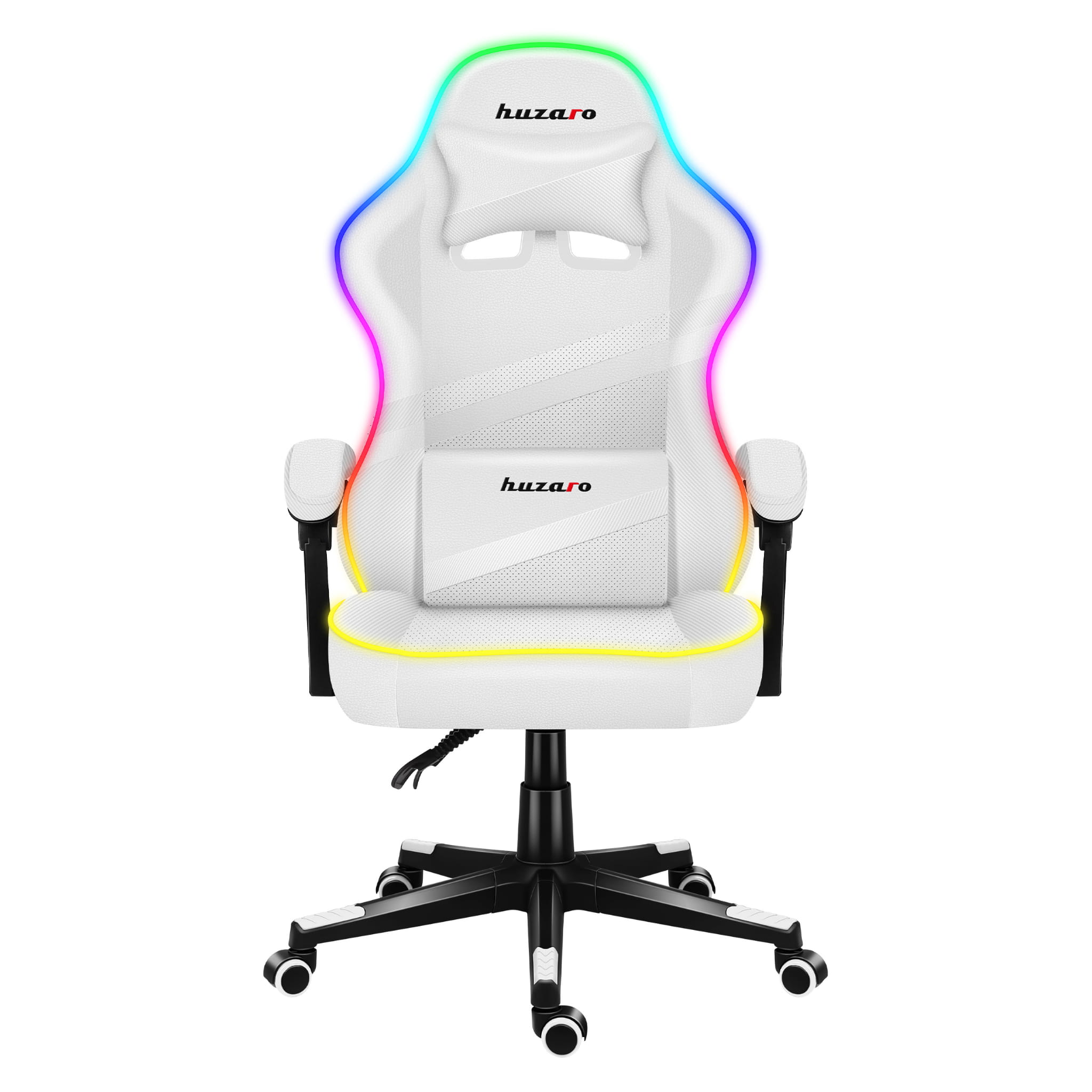 HUZARO FORCE 4.4 RGB LED Weiß Gaming-Stuhl