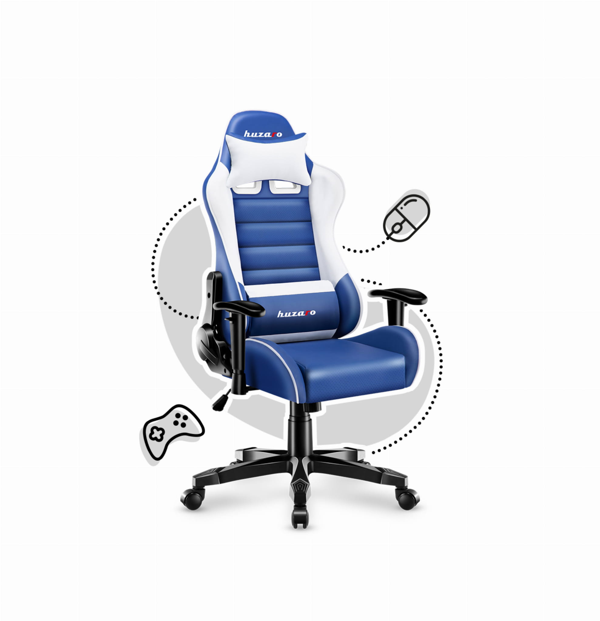 HUZARO RANGER 6.0 Blau Gaming-Stuhl für Kinder