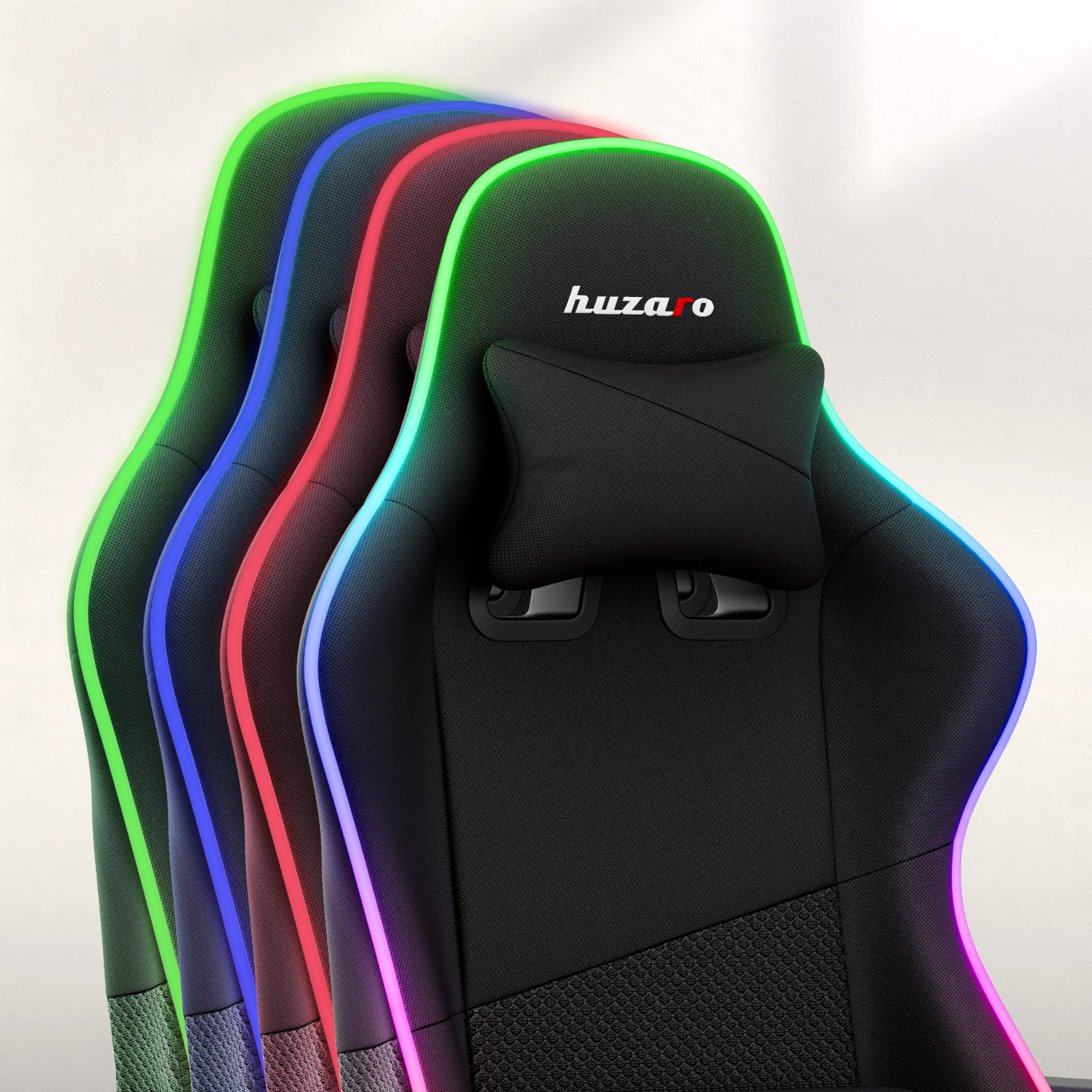 HUZARO FORCE 6.2 Mesh RGB LED Gaming-Stuhl