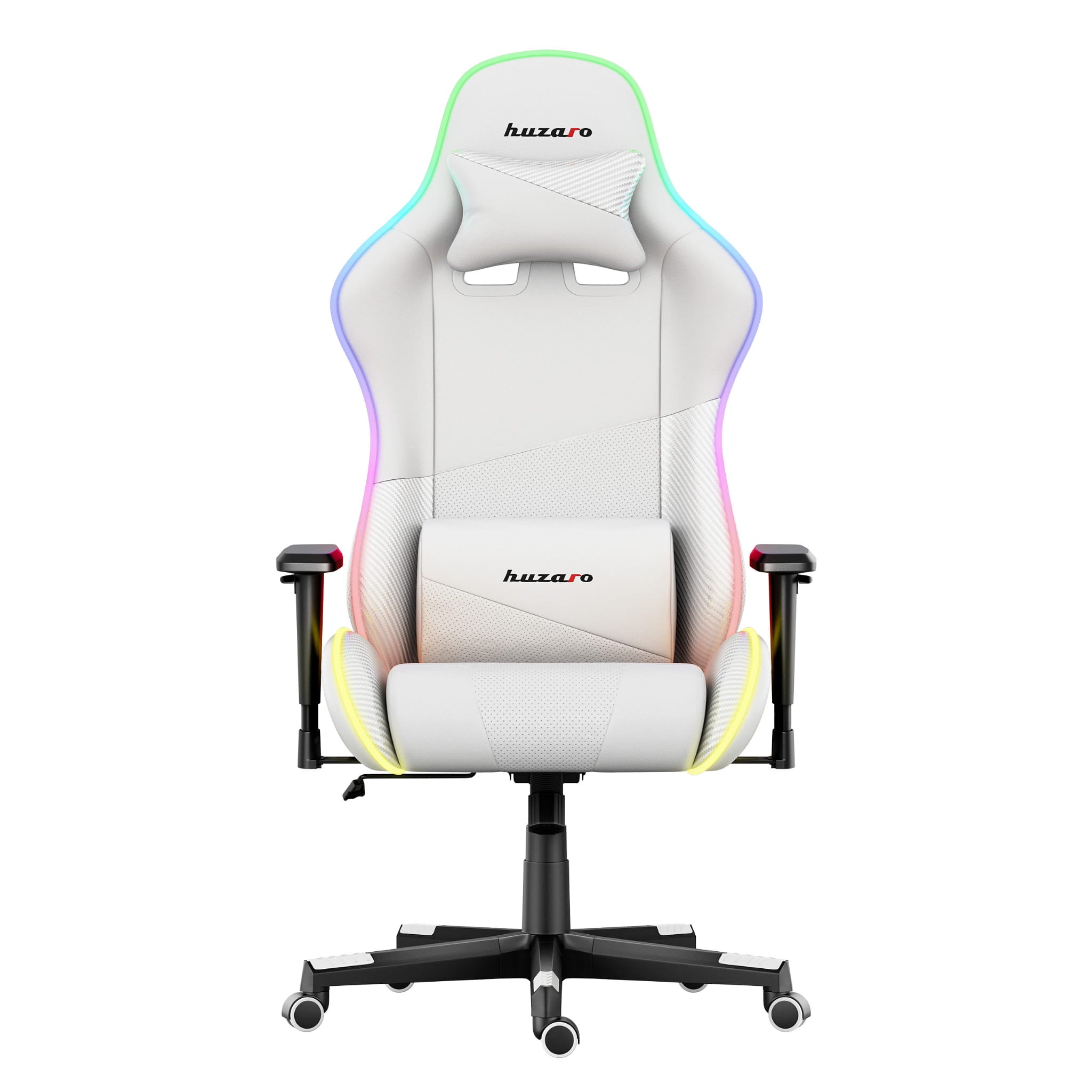 HUZARO FORCE 6.2 Weiß RGB LED Gaming-Stuhl