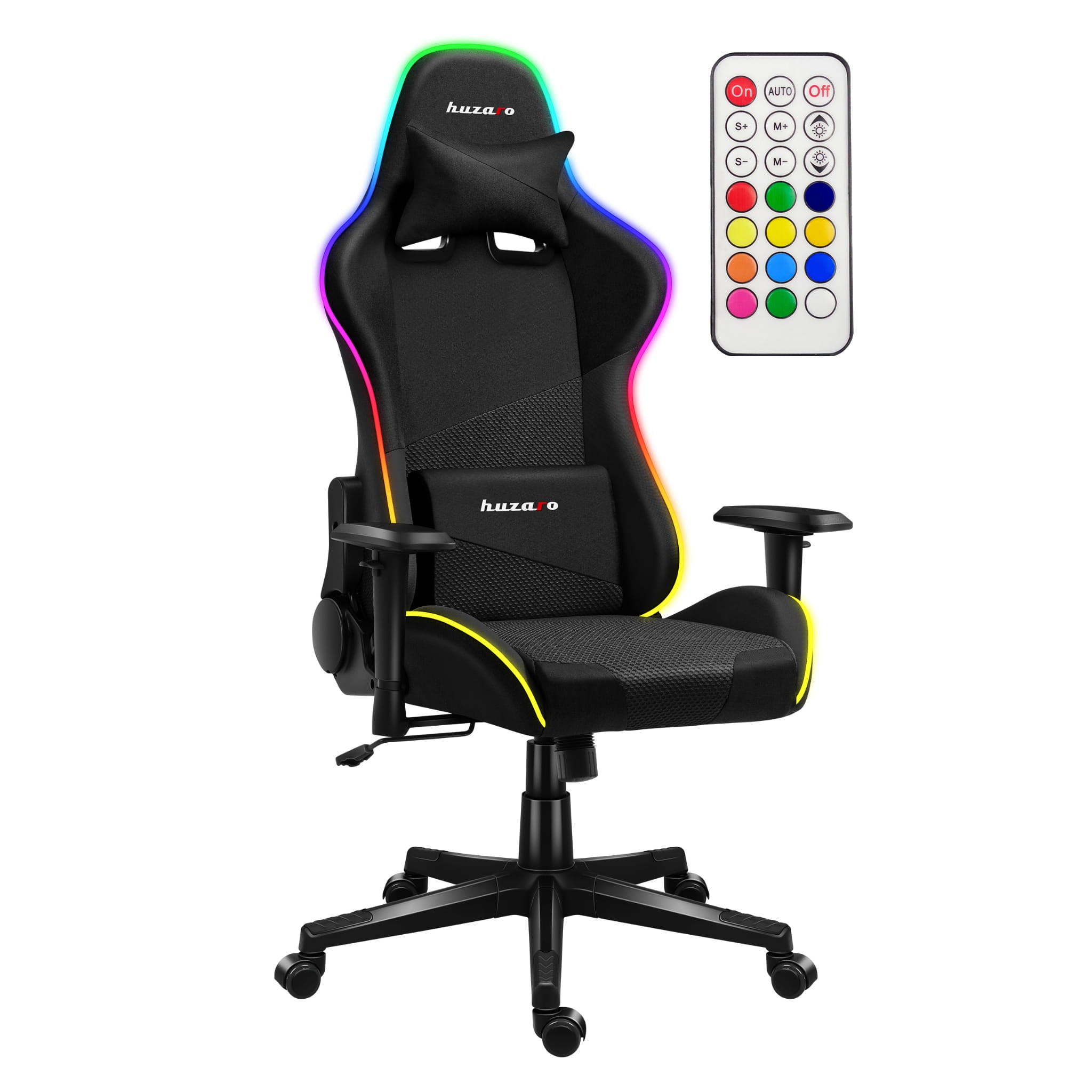 HUZARO Force 6.3 RGB LED Mesh Gaming-Stuhl