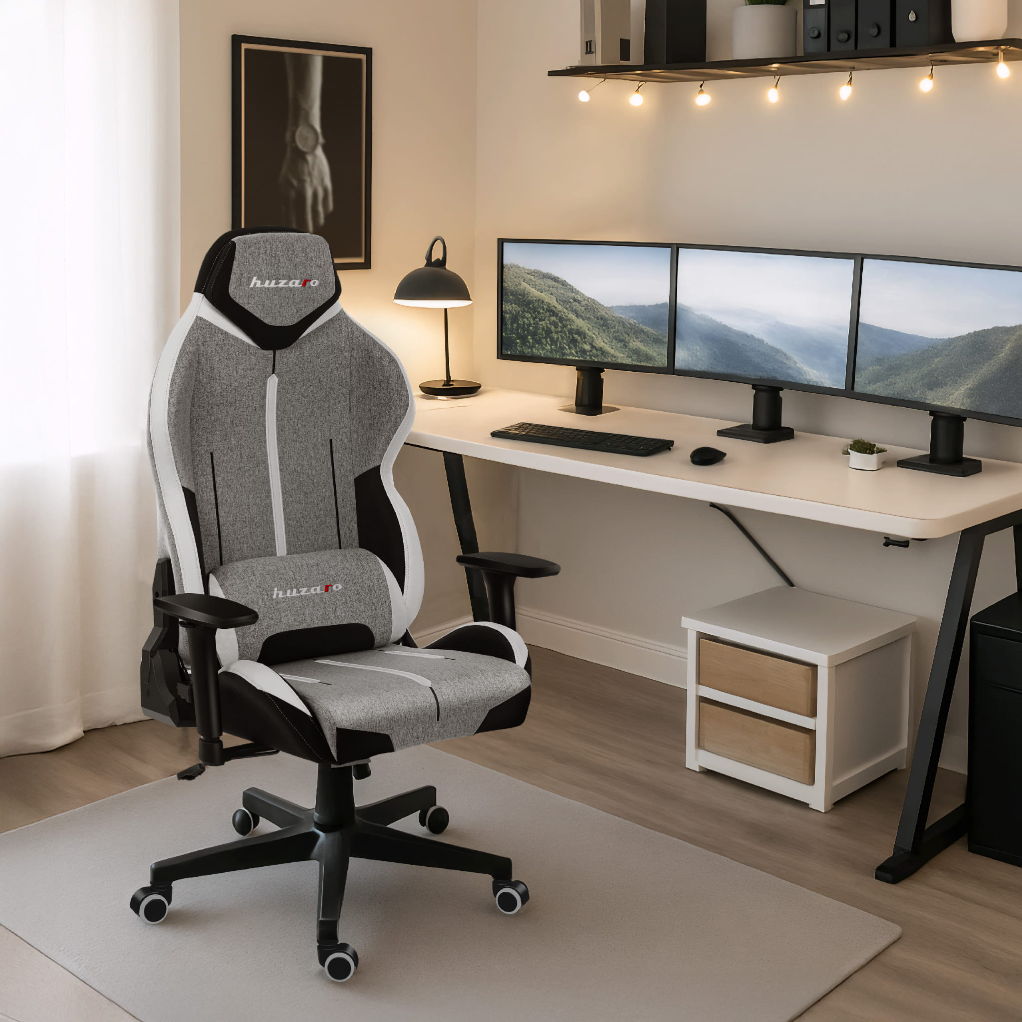 HUZARO FORCE 7.9 Grau Mesh Gaming-Stuhl