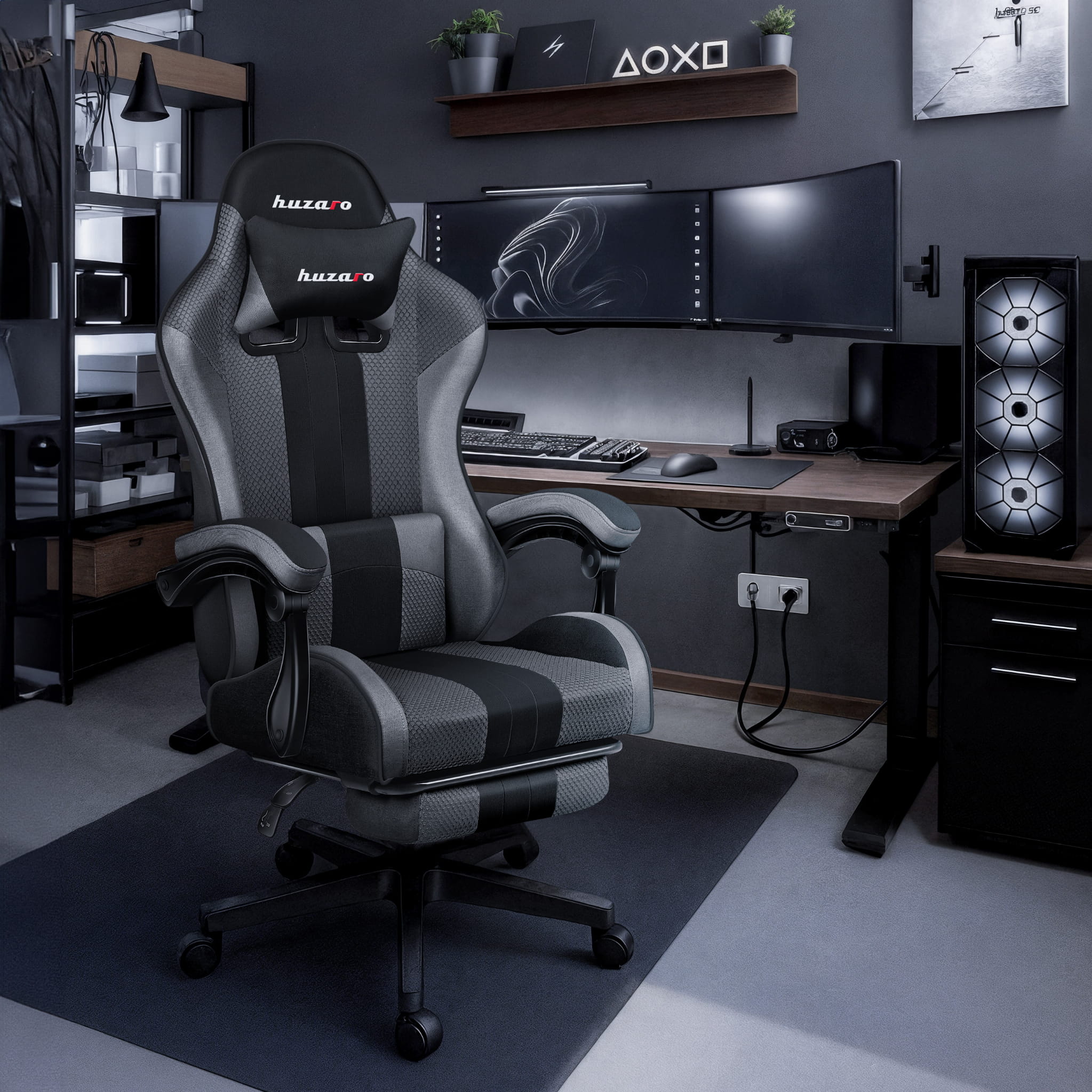 Huzaro Force 4.7 Grau Mesh Gaming-Stuhl