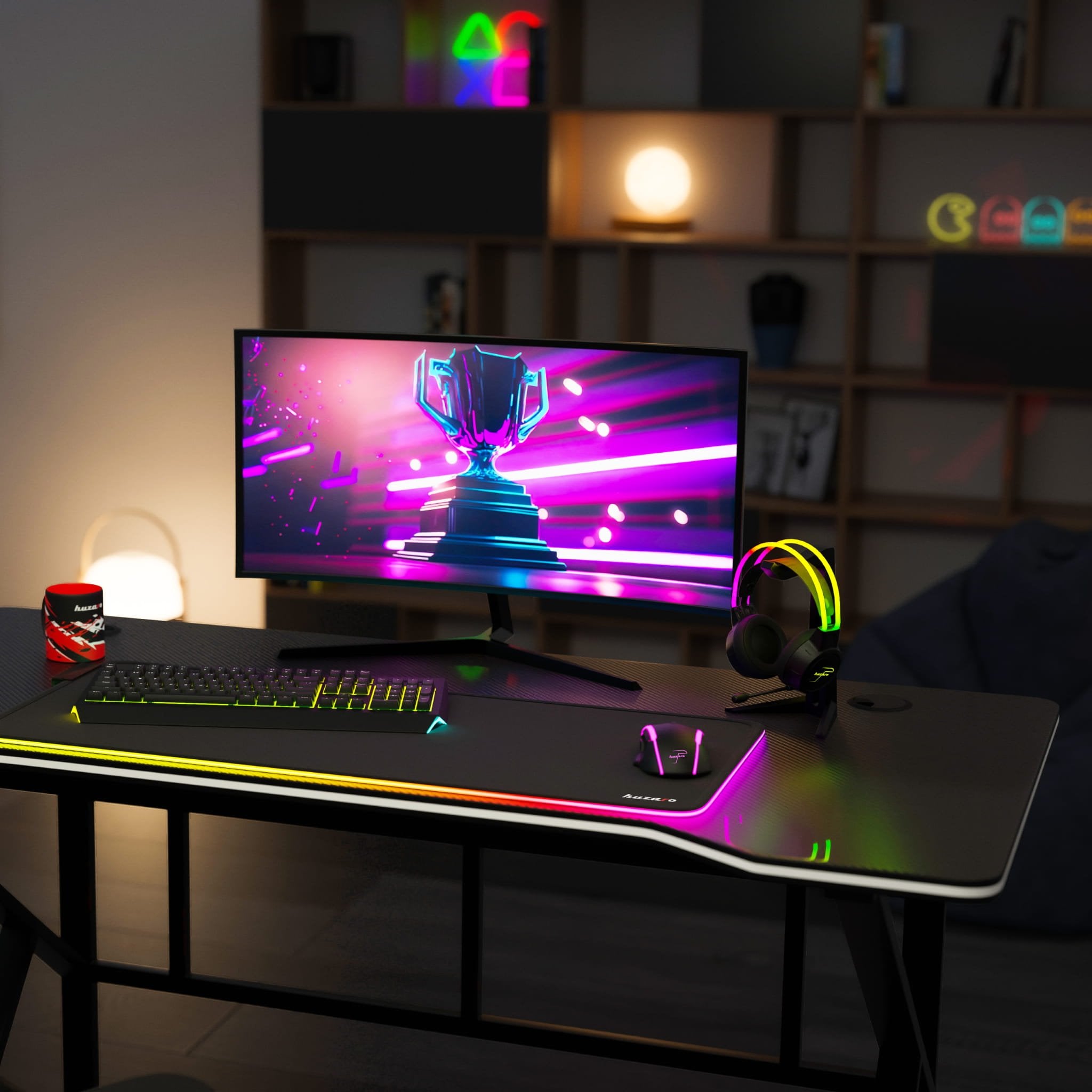 Huzaro Hero 1.6 Gaming-Schreibtisch Schwarz