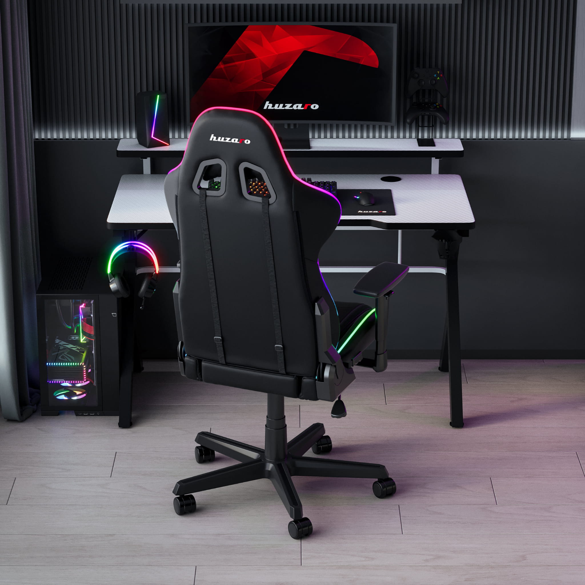 Huzaro Hero 5.0 Weiß Gaming-Schreibtisch