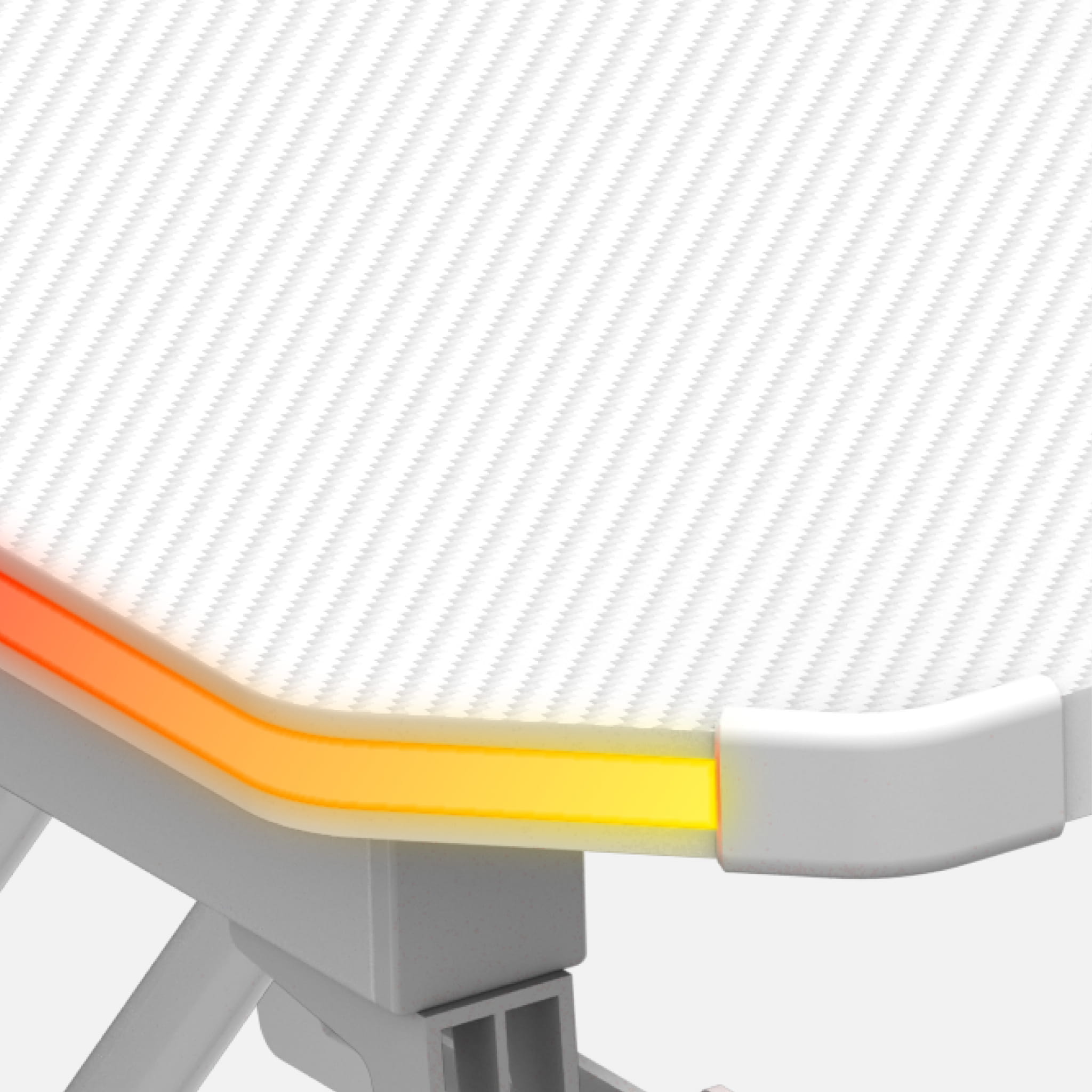 Huzaro Hero 3.3 Weiß RGB LED Gaming-Tisch