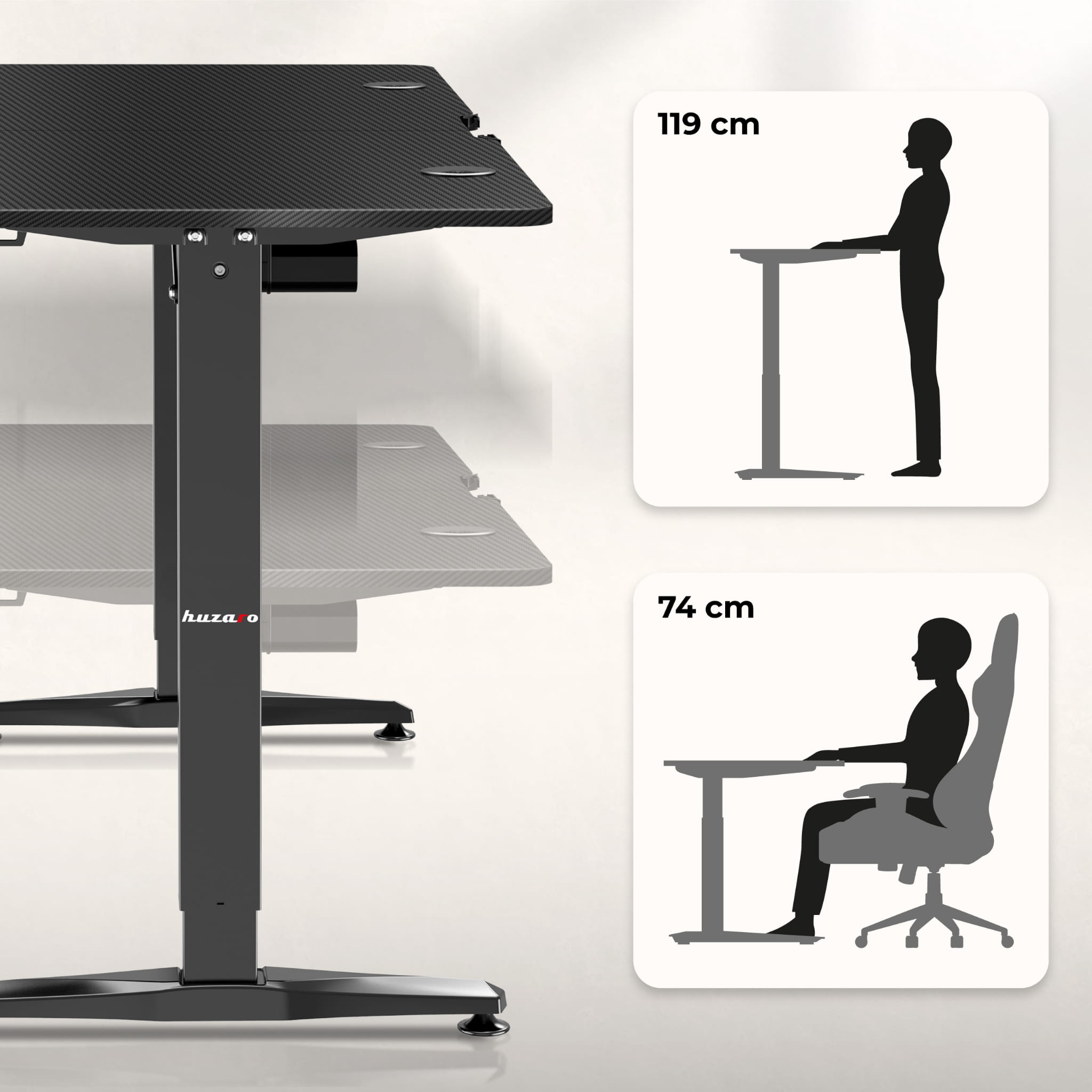 Huzaro Hero 8.5 elektrischer Schreibtisch