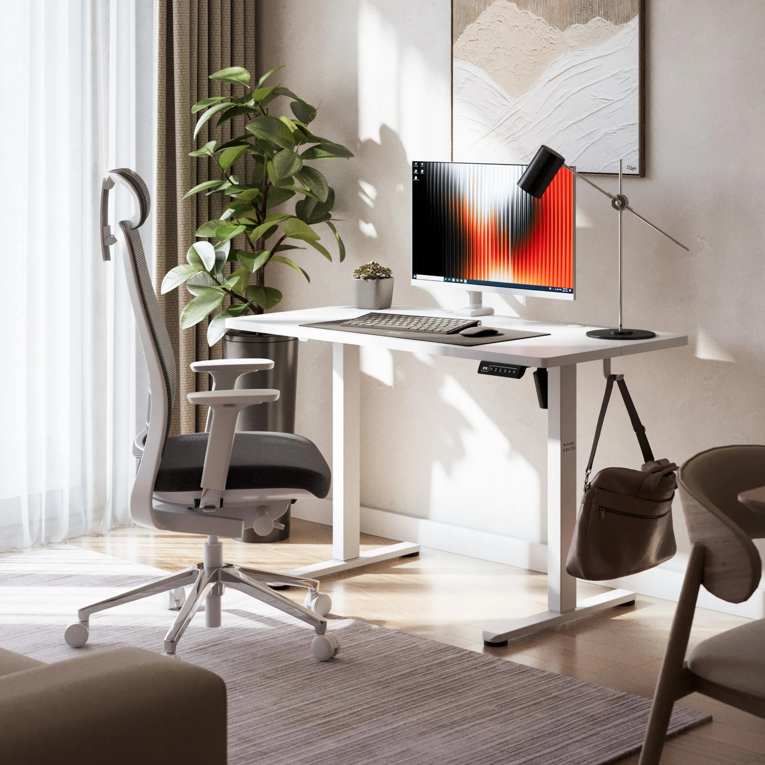 Markadler Leader 6.9 Weiß Höhenverstellbarer Schreibtisch