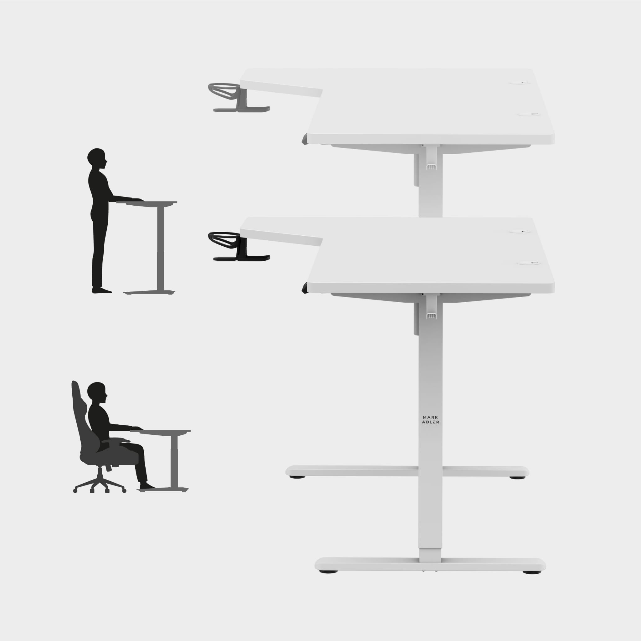 Mark Adler Leader 9.1 Weiß Elektrischer Schreibtisch