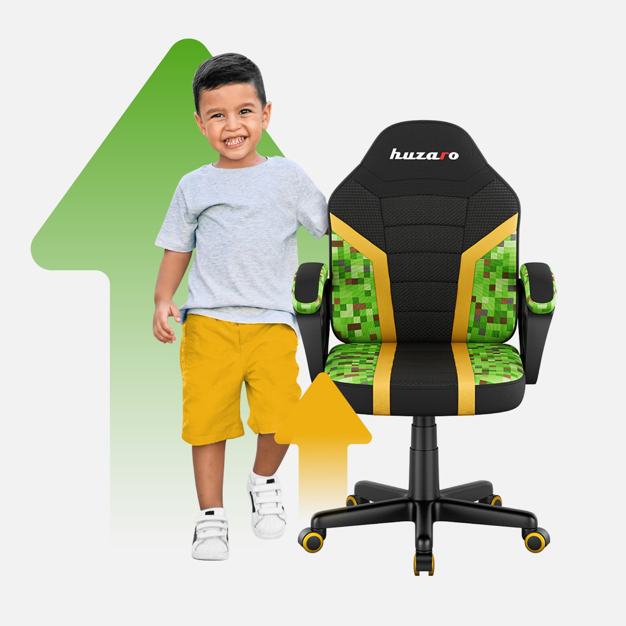 HUZARO RANGER 1.0 Pixel Mesh Gaming-Stuhl für Kinder