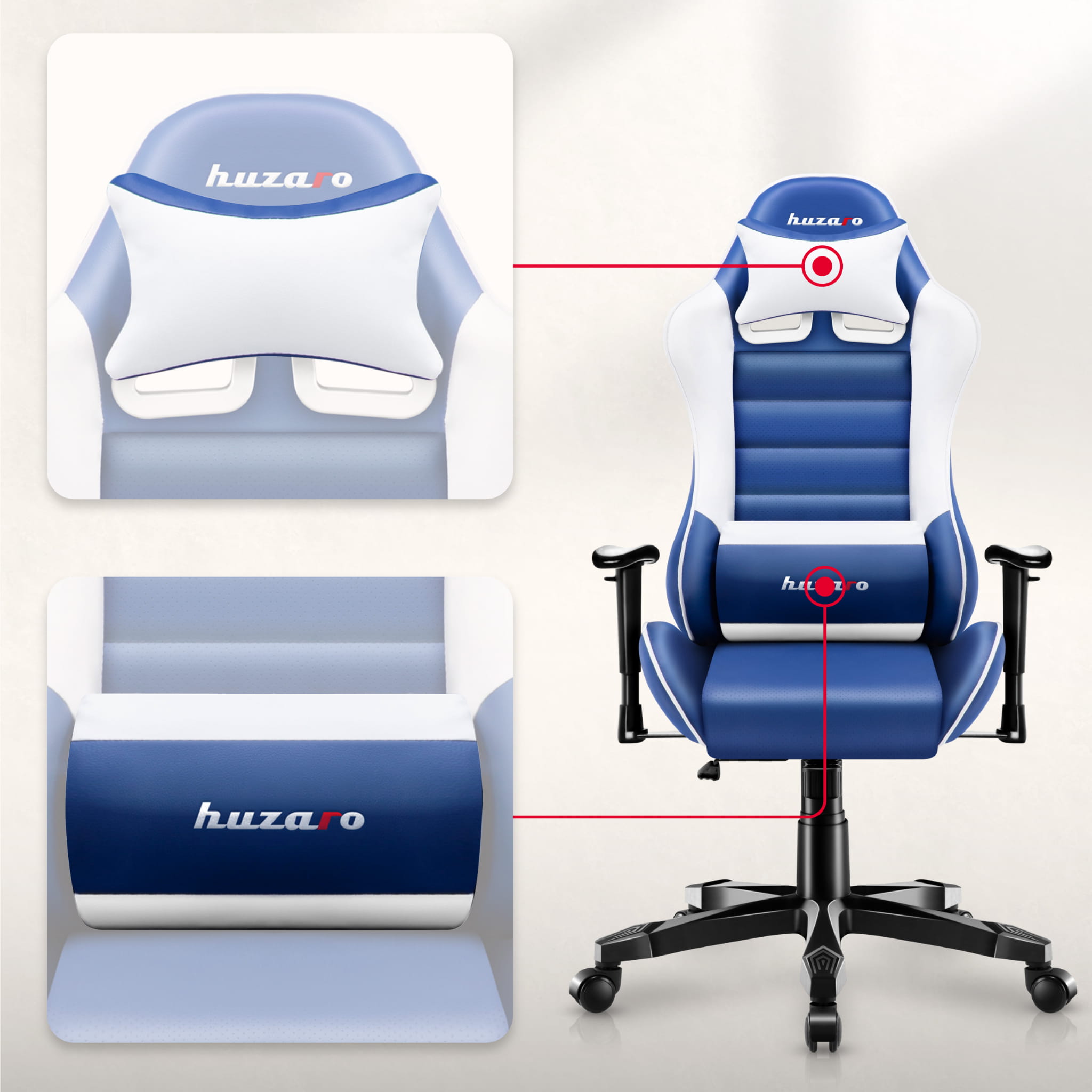 HUZARO RANGER 6.0 Blau Gaming-Stuhl für Kinder