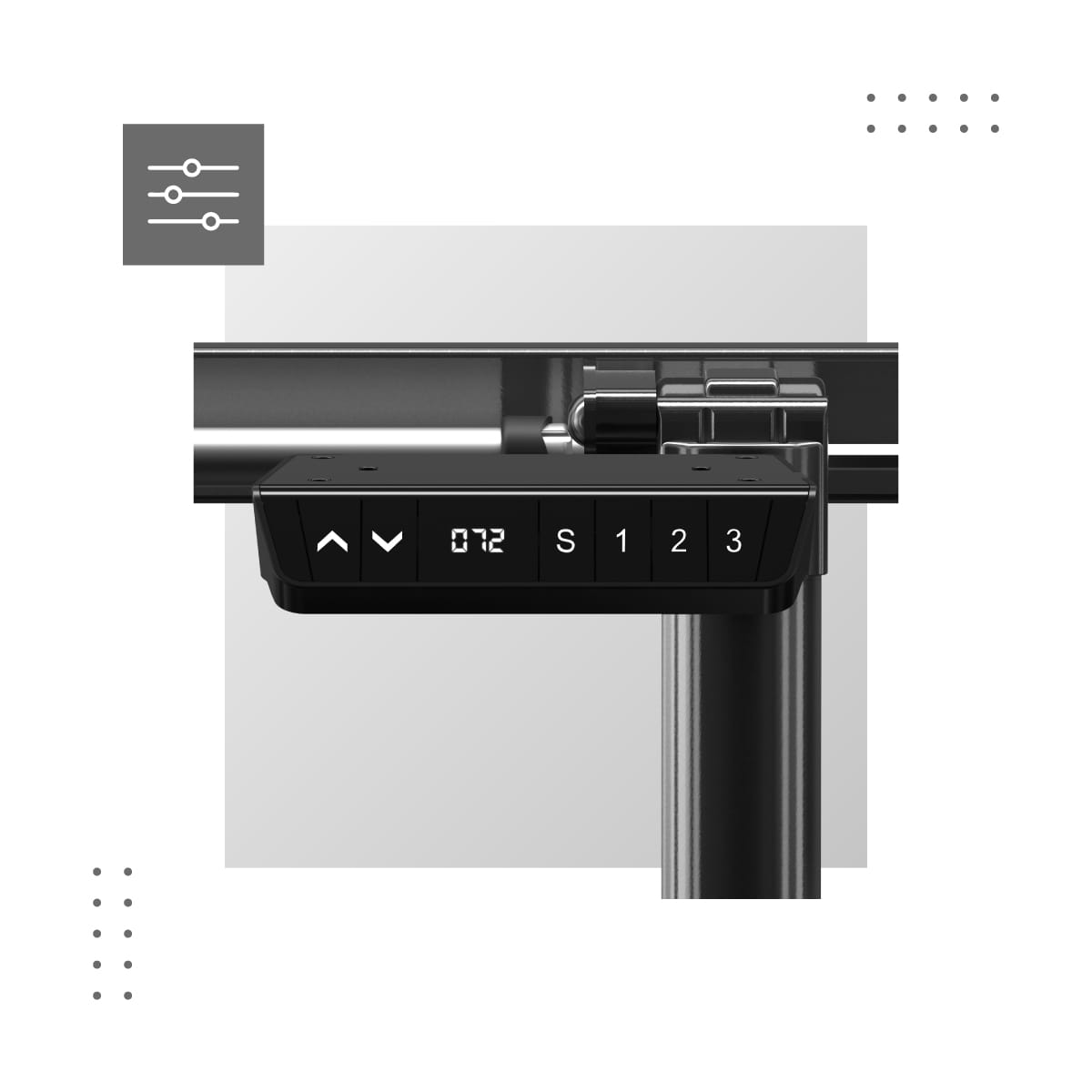 MARK ADLER Xeno 4.1 Elektrischer Schreibtischständer Schwarz