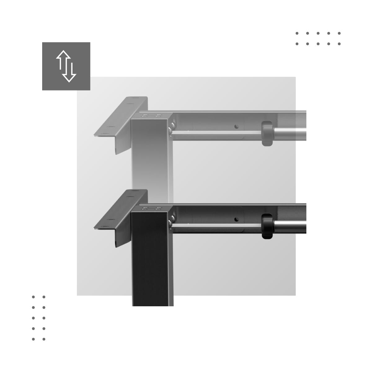 MARK ADLER Xeno 4.1 Elektrischer Schreibtischständer Schwarz