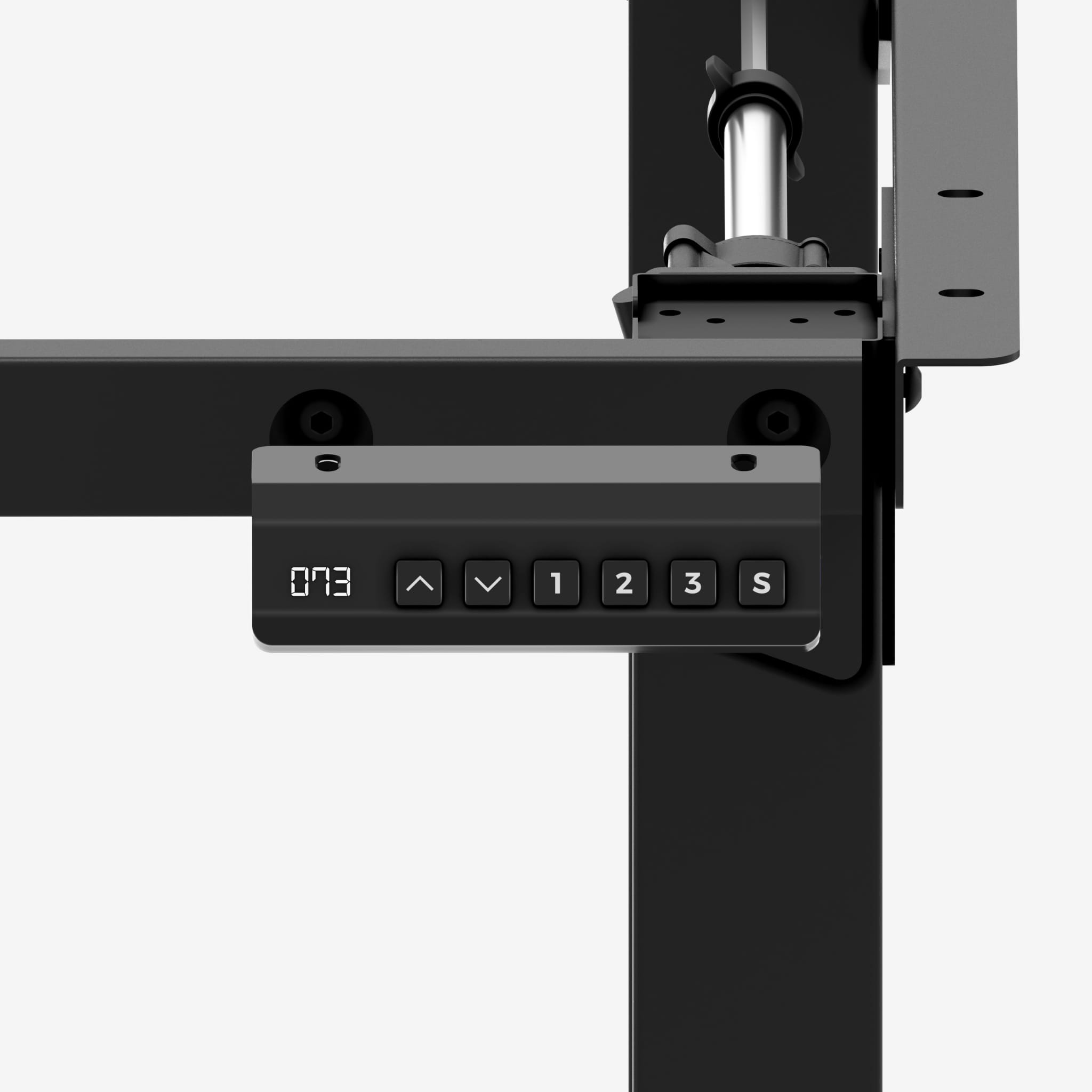 Mark Adler Xeno 5.0 Schwarzer elektrischer Schreibtischrahmen mit zwei Motoren 