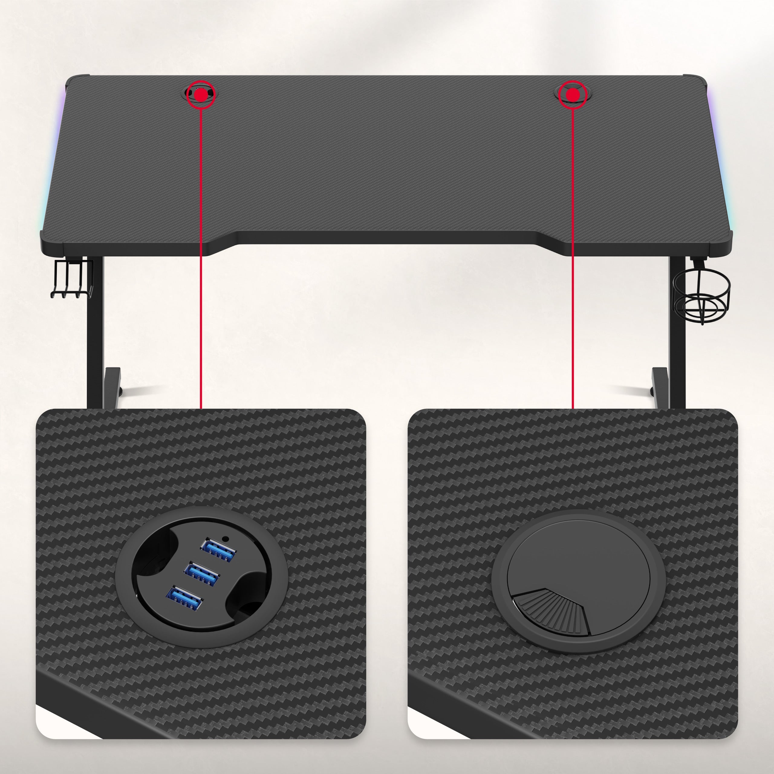Arbeitsplatte mit Carbon Flex-Beschichtung