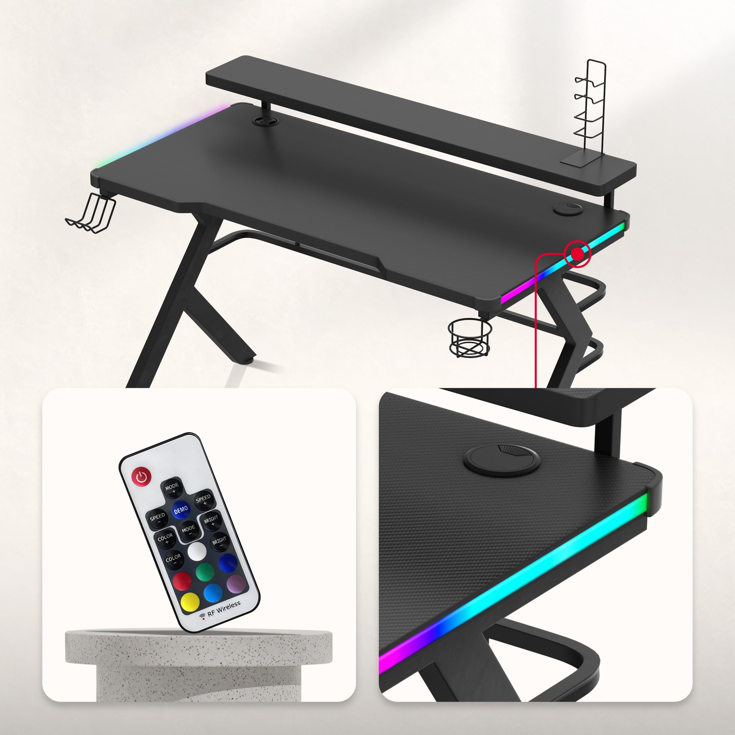 Steuerung mit einer praktischen Fernbedienung