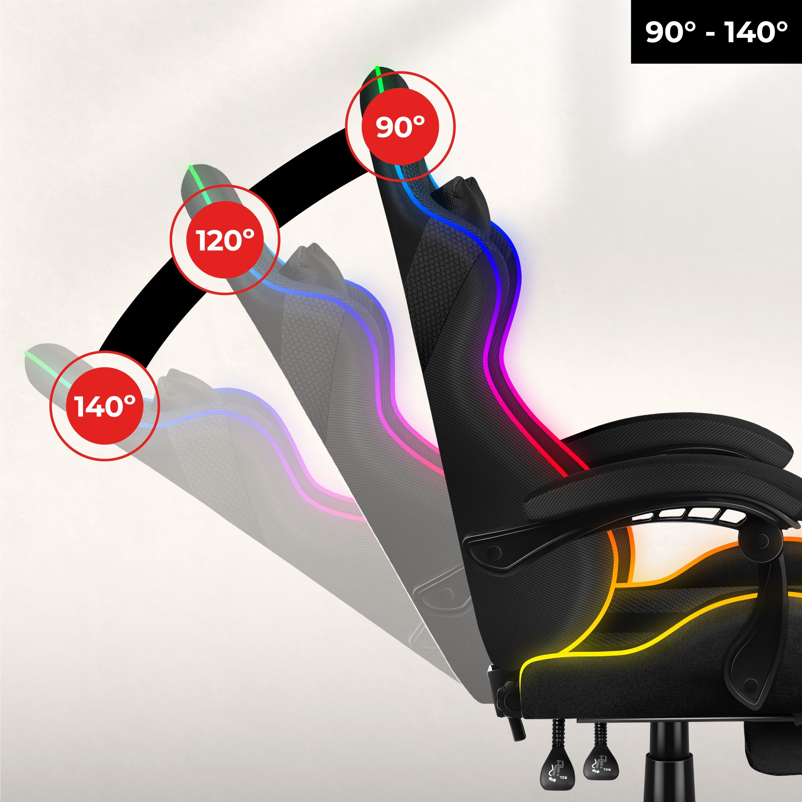 Bequemes Kippen der Rückenlehne