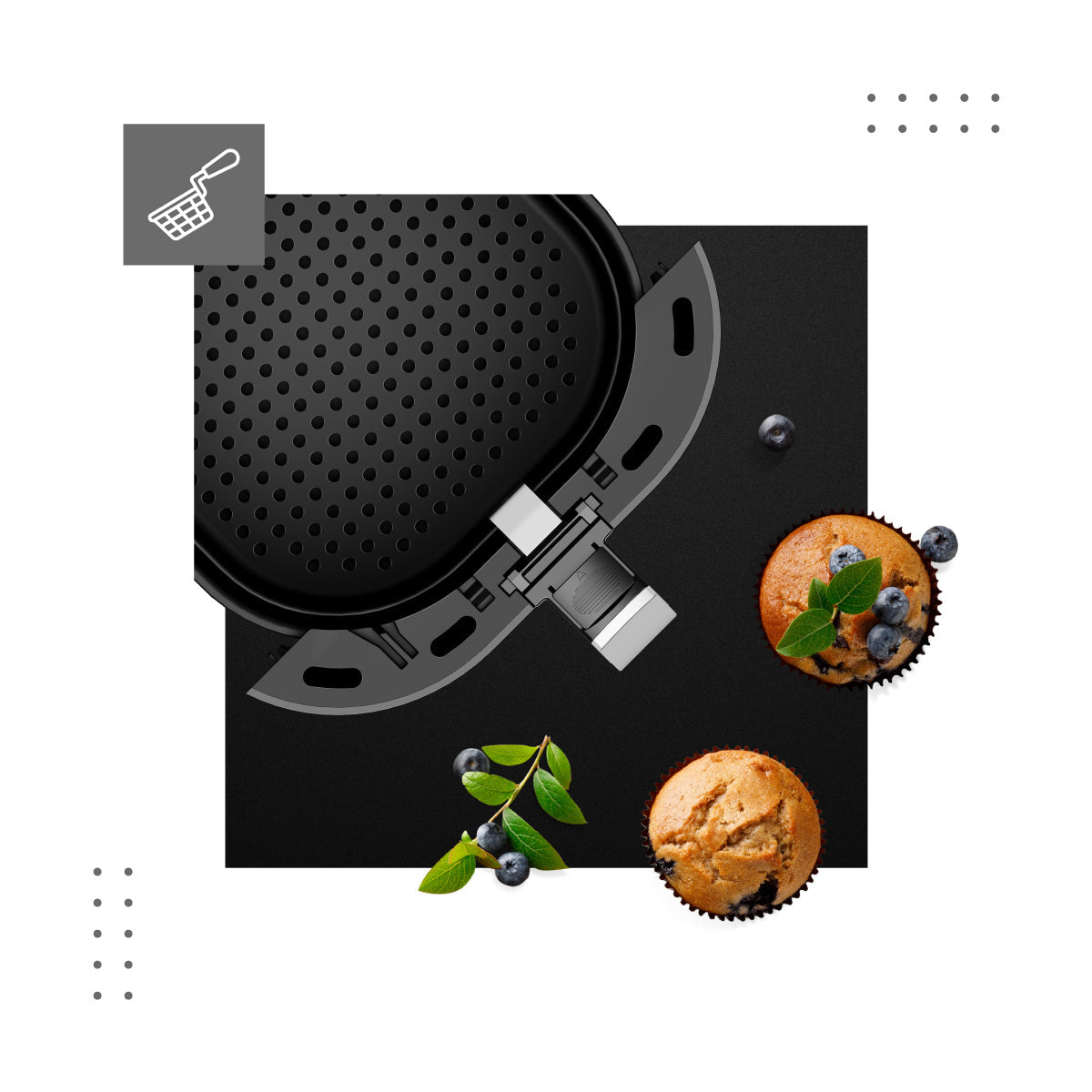 XXL Korb und Schüssel mit Teflonbeschichtung