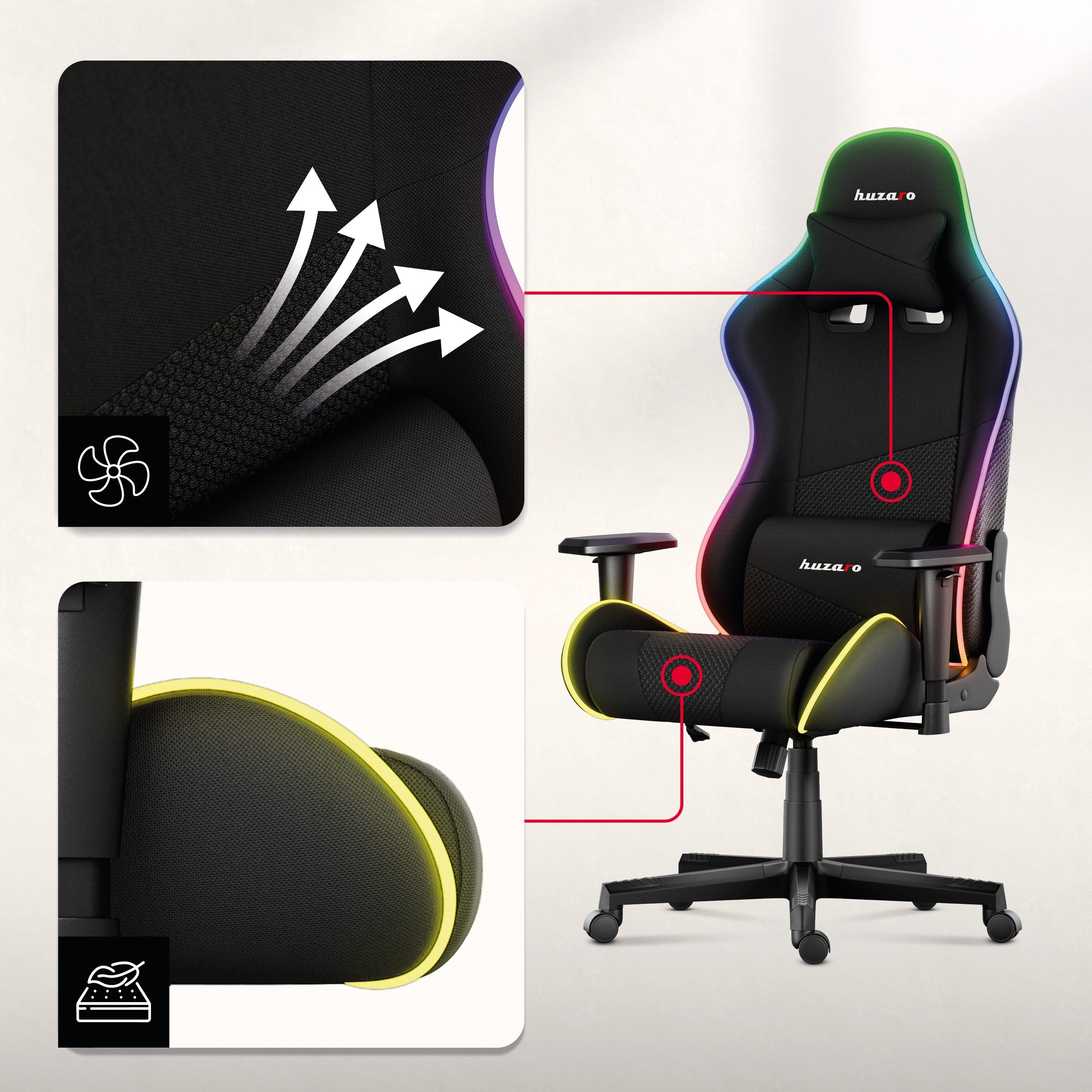 Material Gaming Stühle mit AIR Technologie